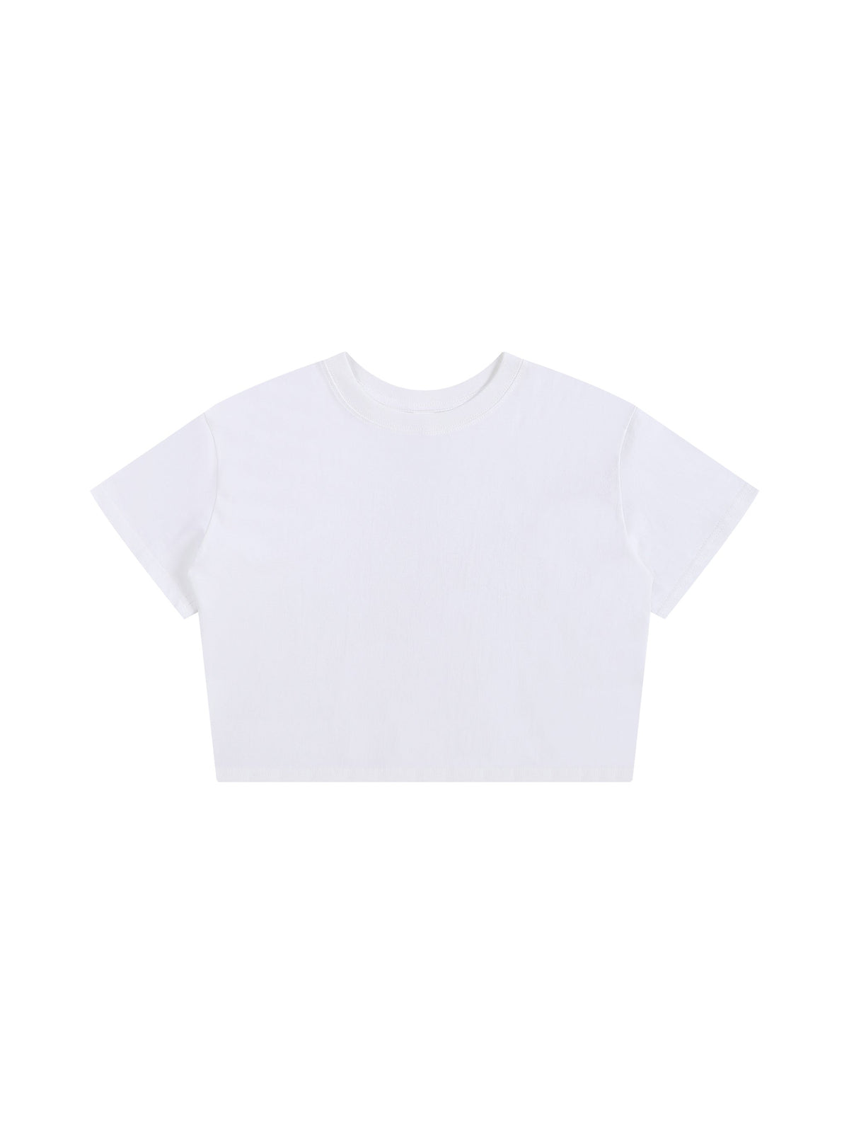 White Women’s 200 GSM Seamless Baby T-Shirt front view