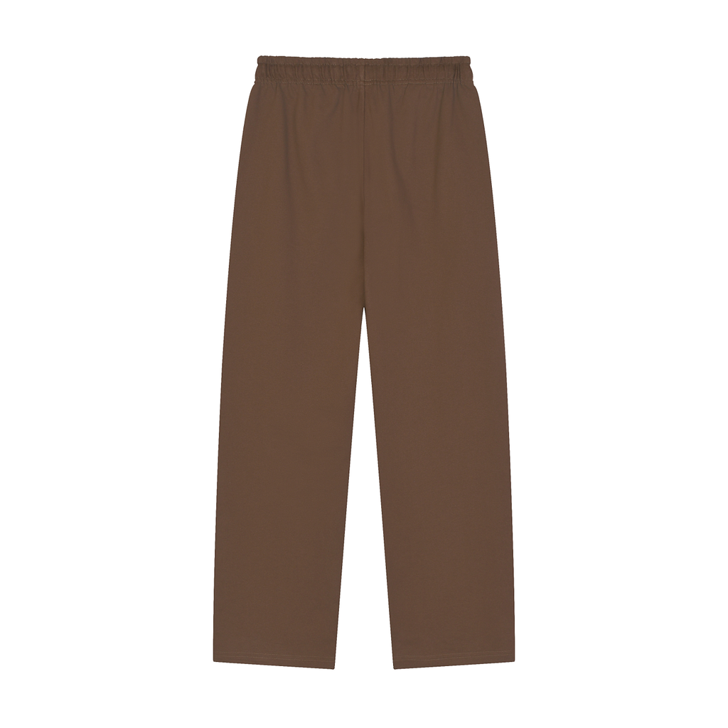 Solid Colour Straight-Leg Sweatpants