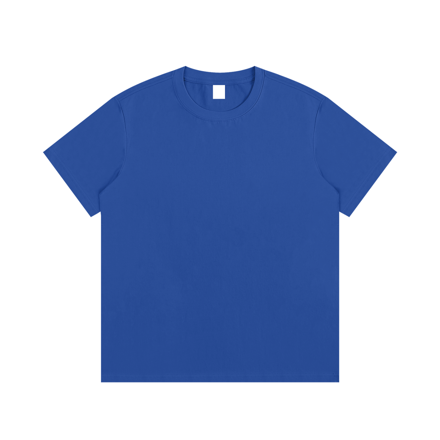 Essential Cotton T-Shirt - Colorful Blue front