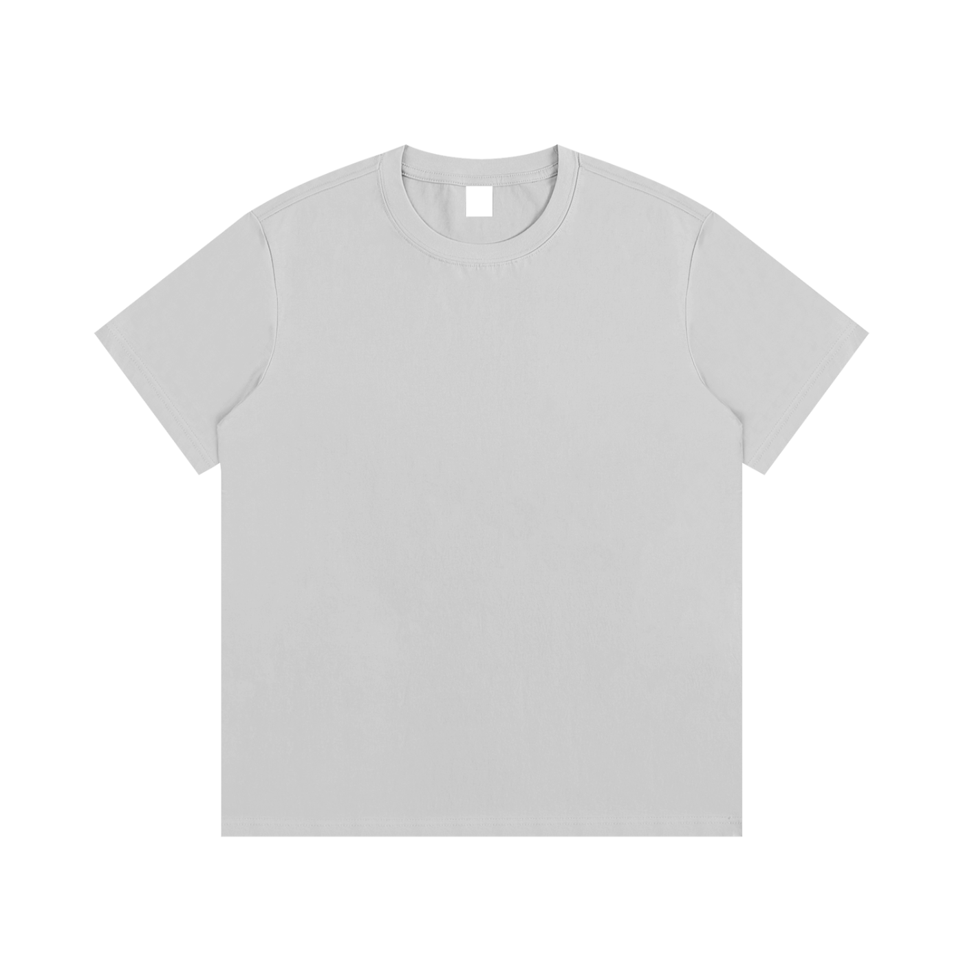 Essential Cotton T-Shirt - Light Gray front