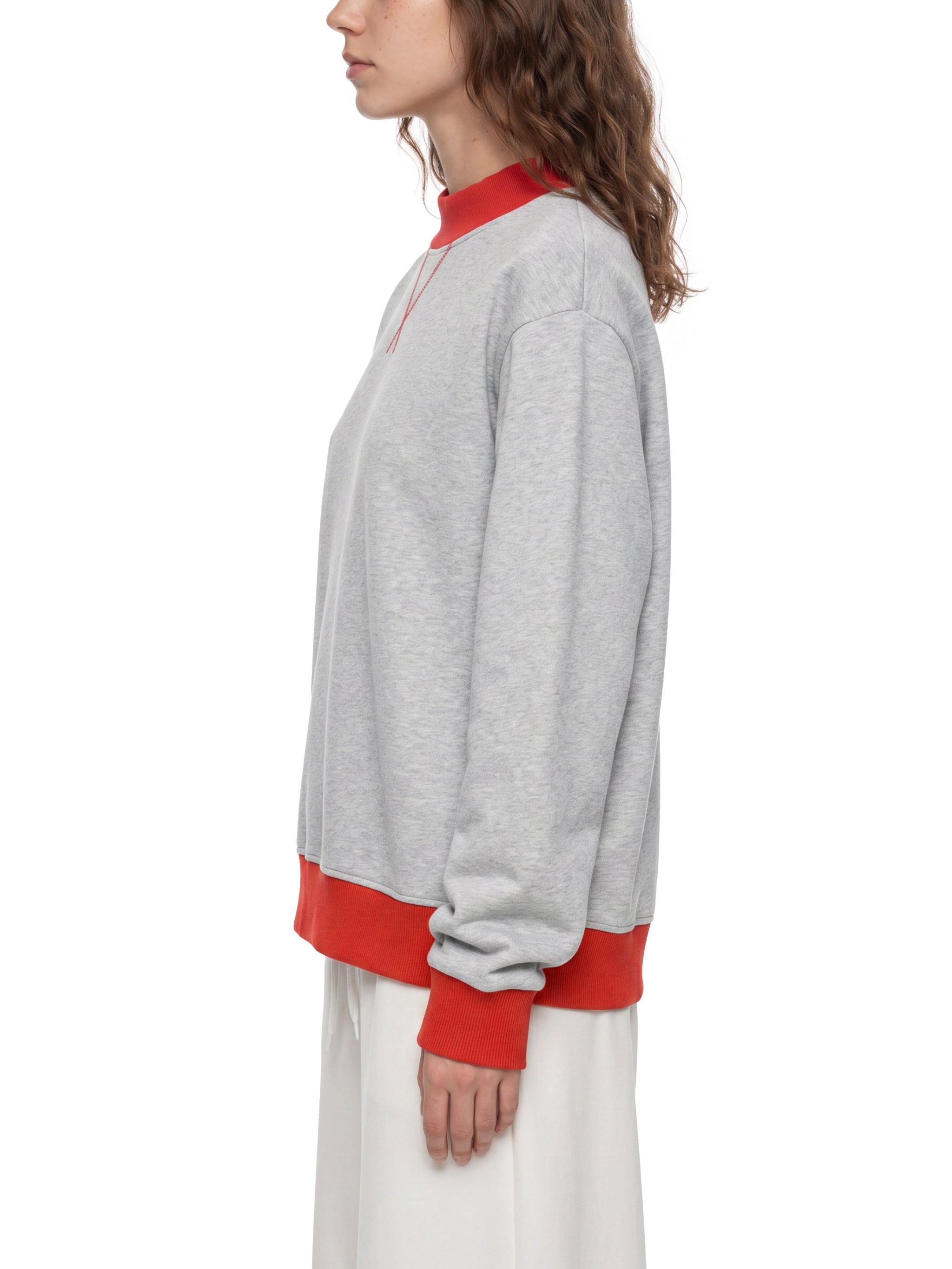 Women’s Mock Neck Crewneck Sweatshirt