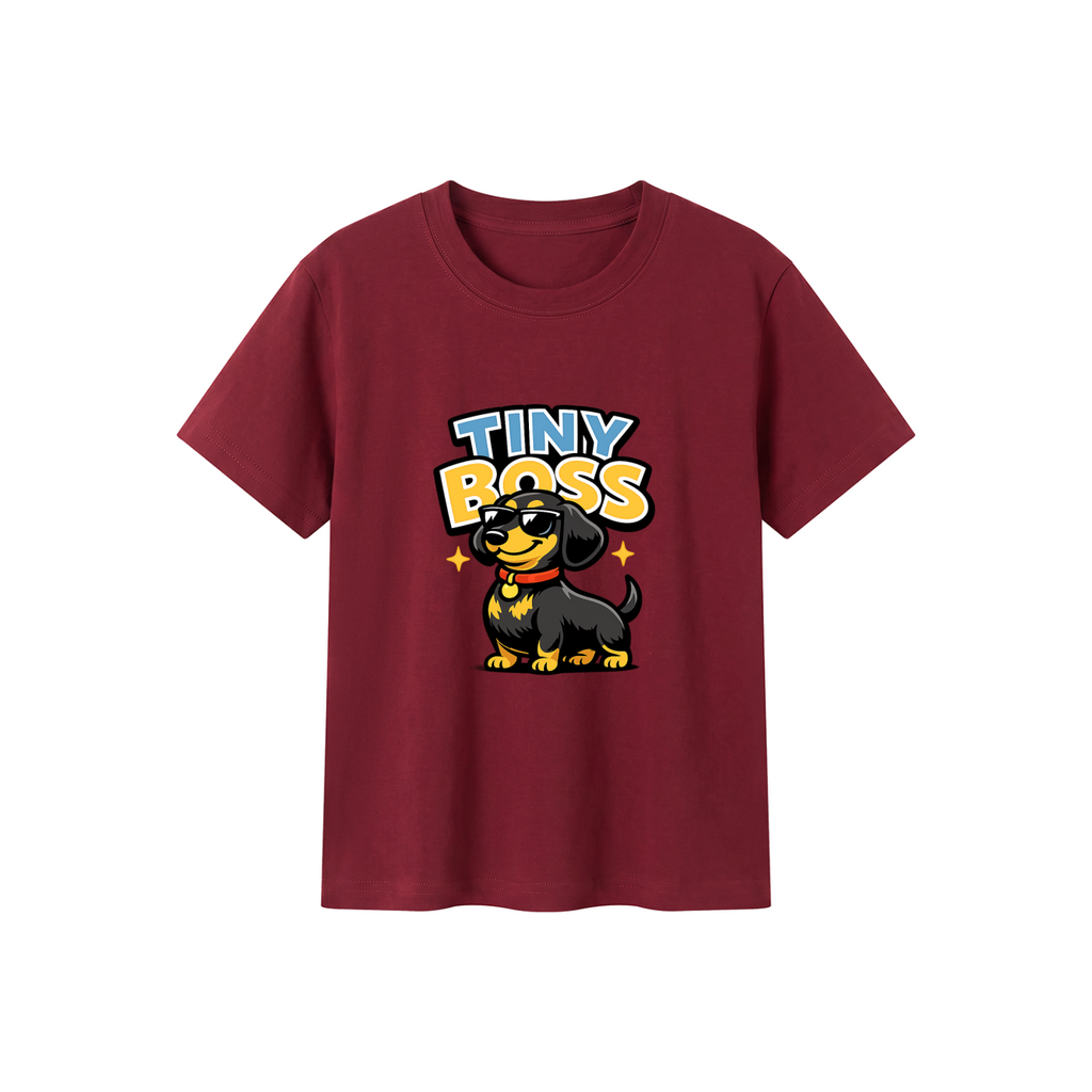 Tiny Boss Kid's Crewneck Short Sleeve T-Shirt