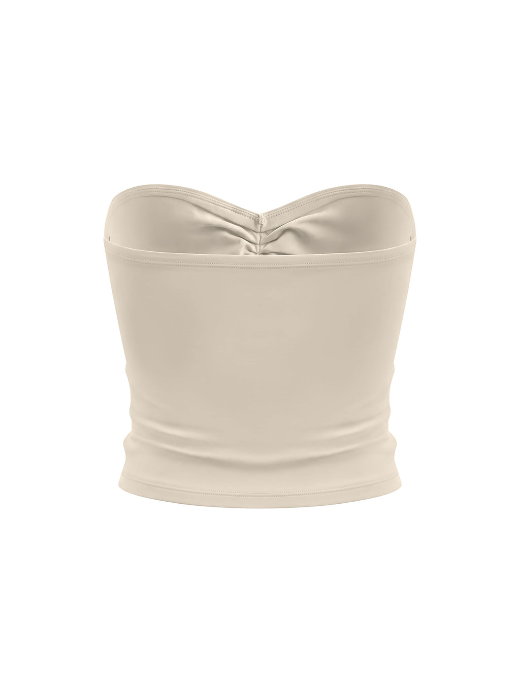 Women's Ruched Cropped Tube Top