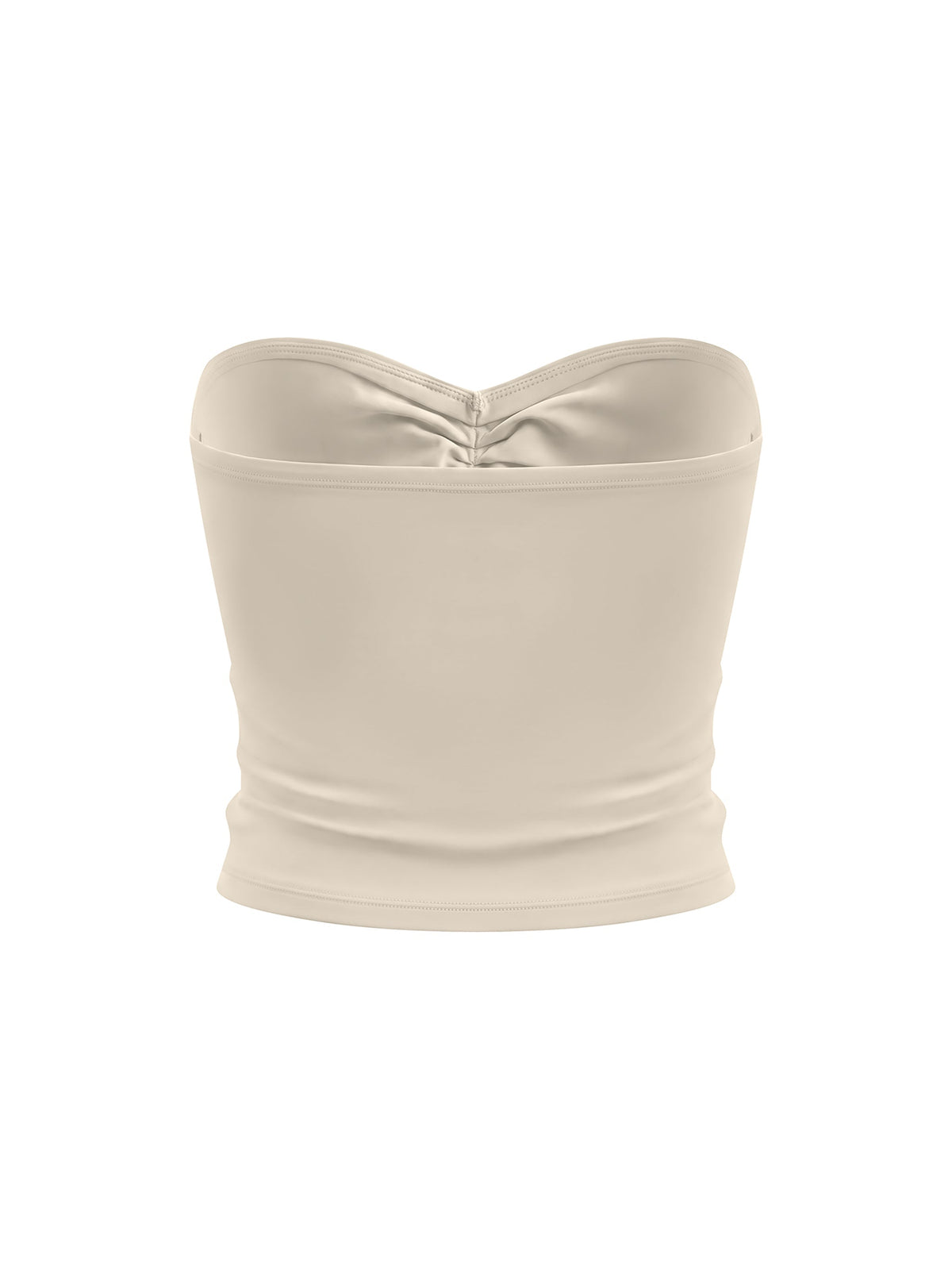 Women's Ruched Cropped Tube Top