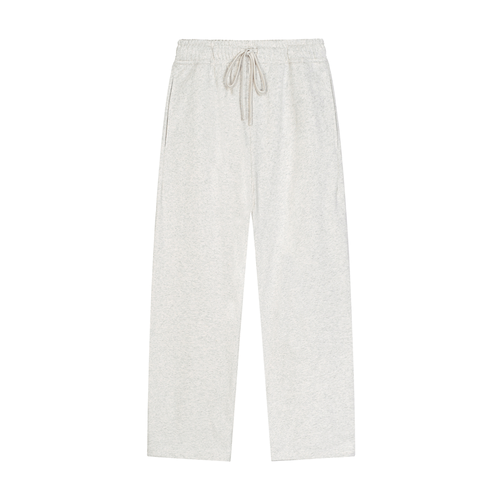 Solid Colour Straight-Leg Sweatpants