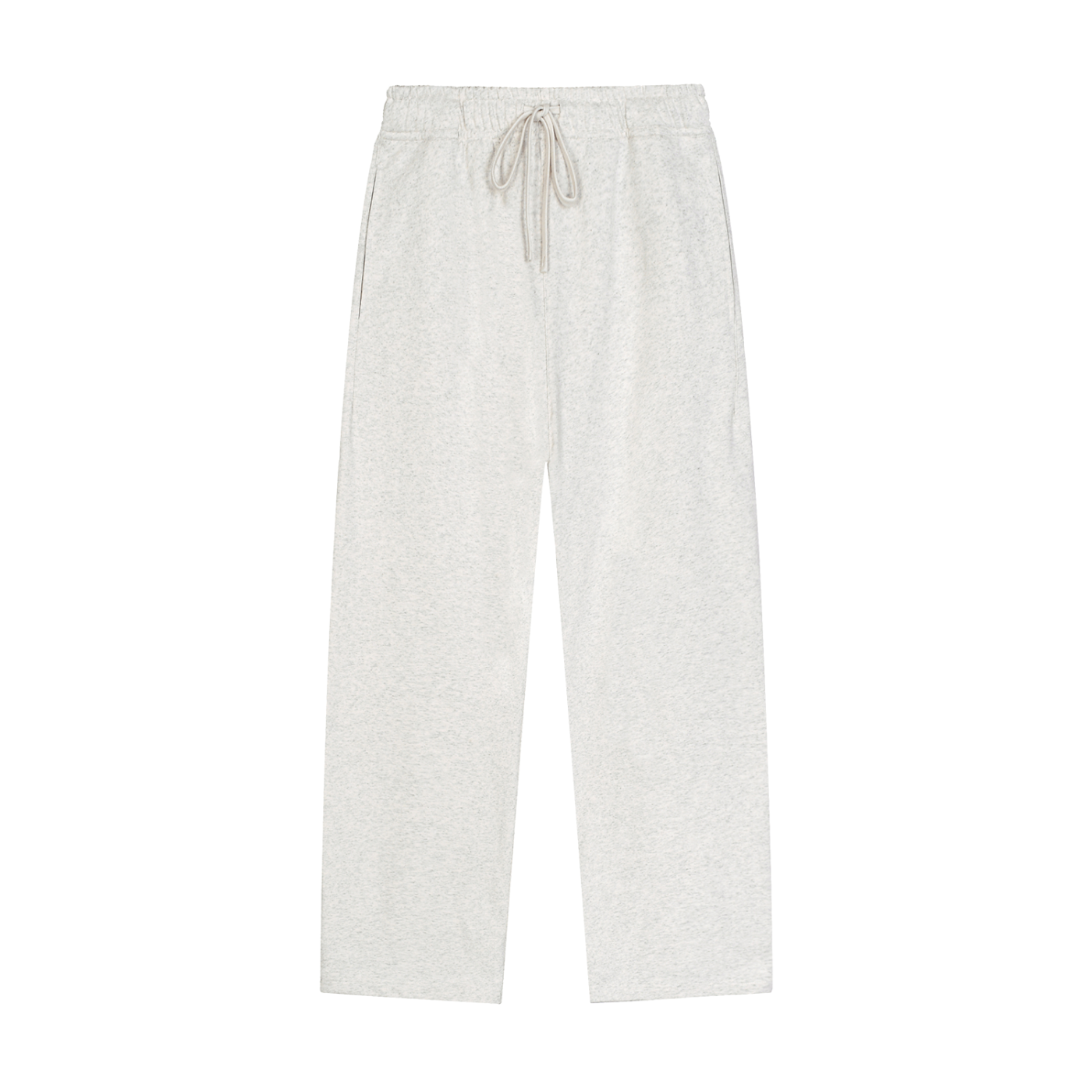 Solid Colour Straight-Leg Sweatpants