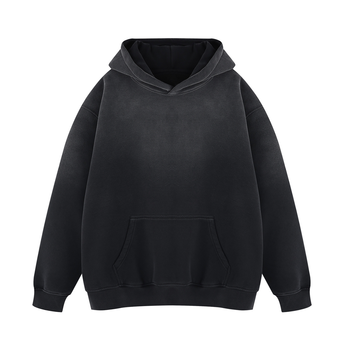 Off Script Gothic Skull Vintage Wash Fleece Hoodie