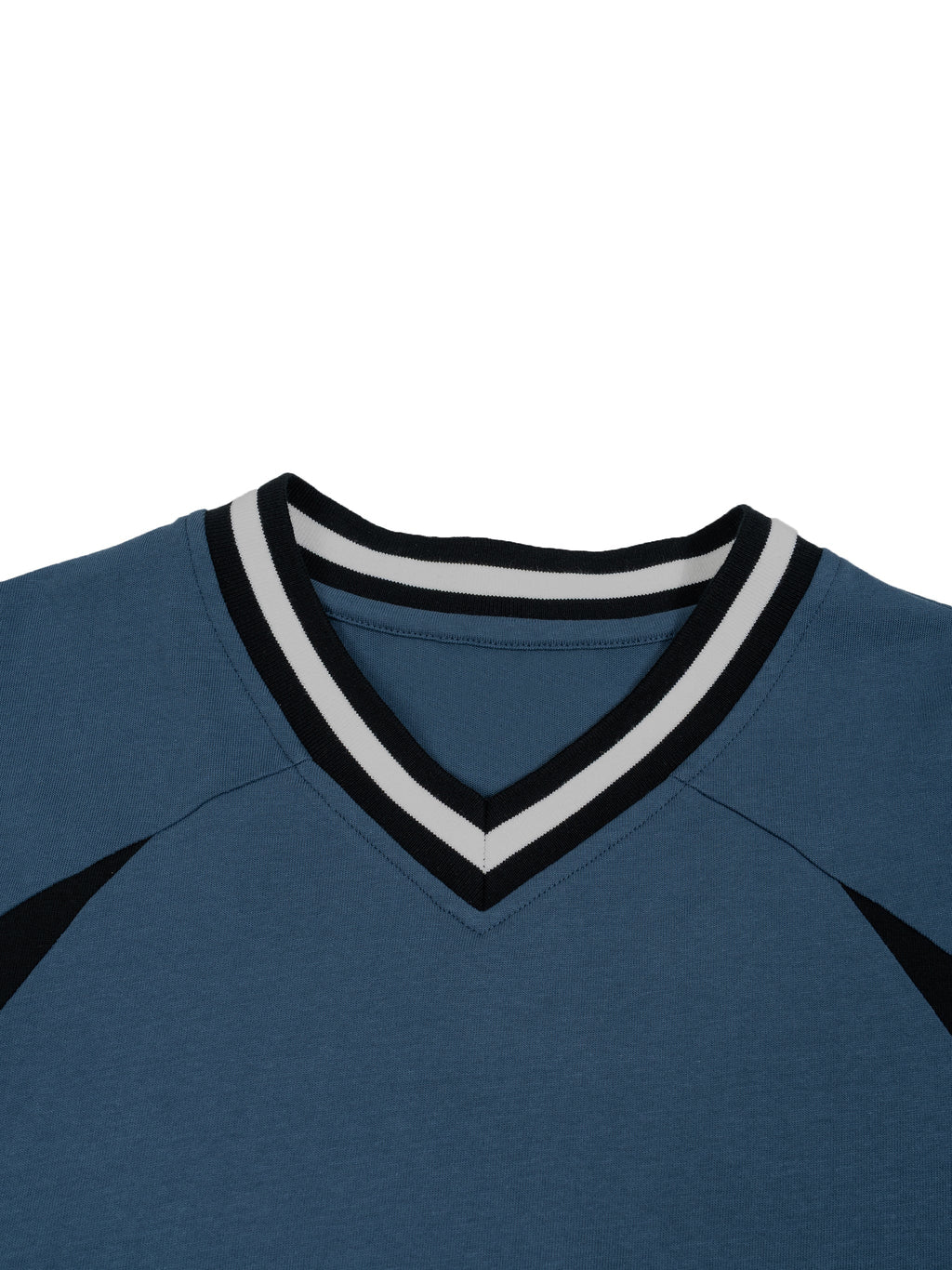 Unisex Color Block V-Neck T-Shirt