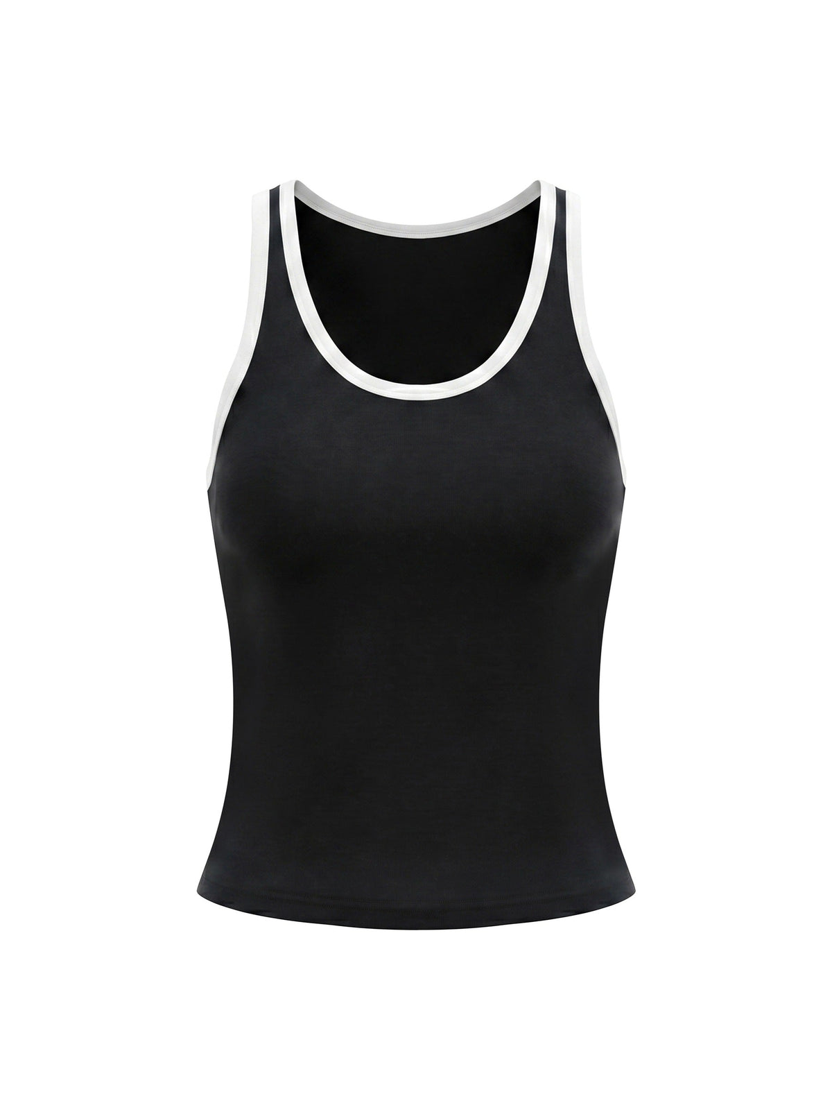 Women's Color Block Cropped Tank Top