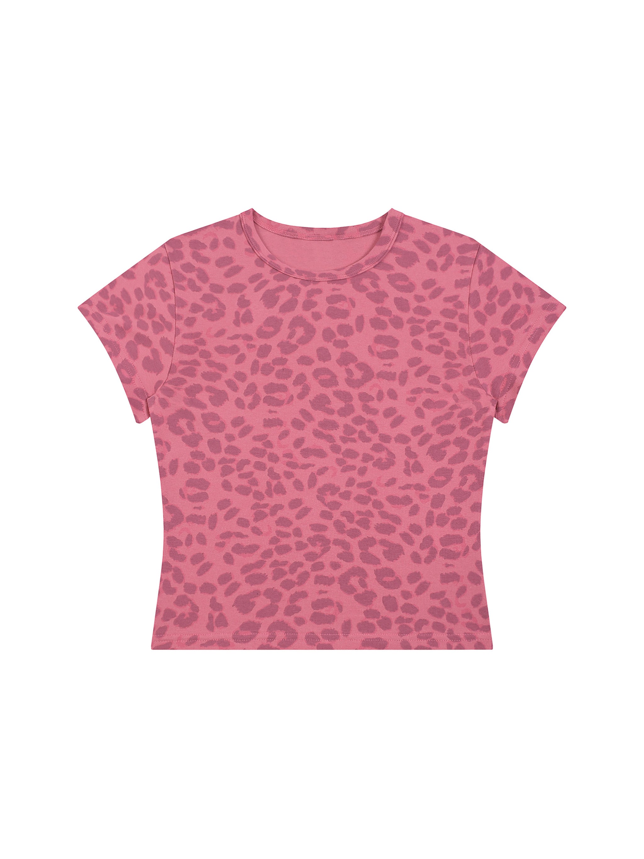Women’s Leopard Print Crop T-Shirt