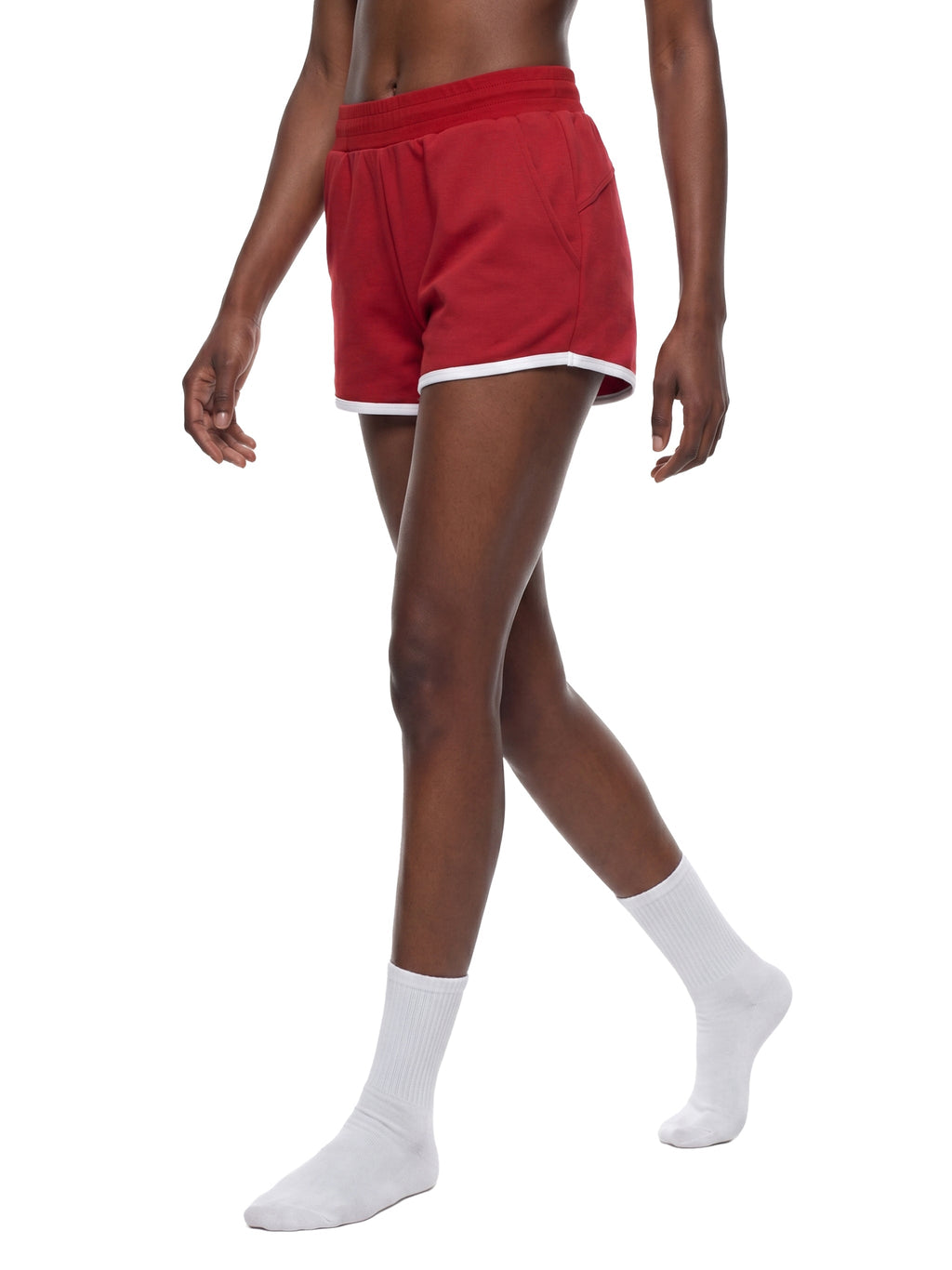 Women’s Retro Contrast Binding Shorts