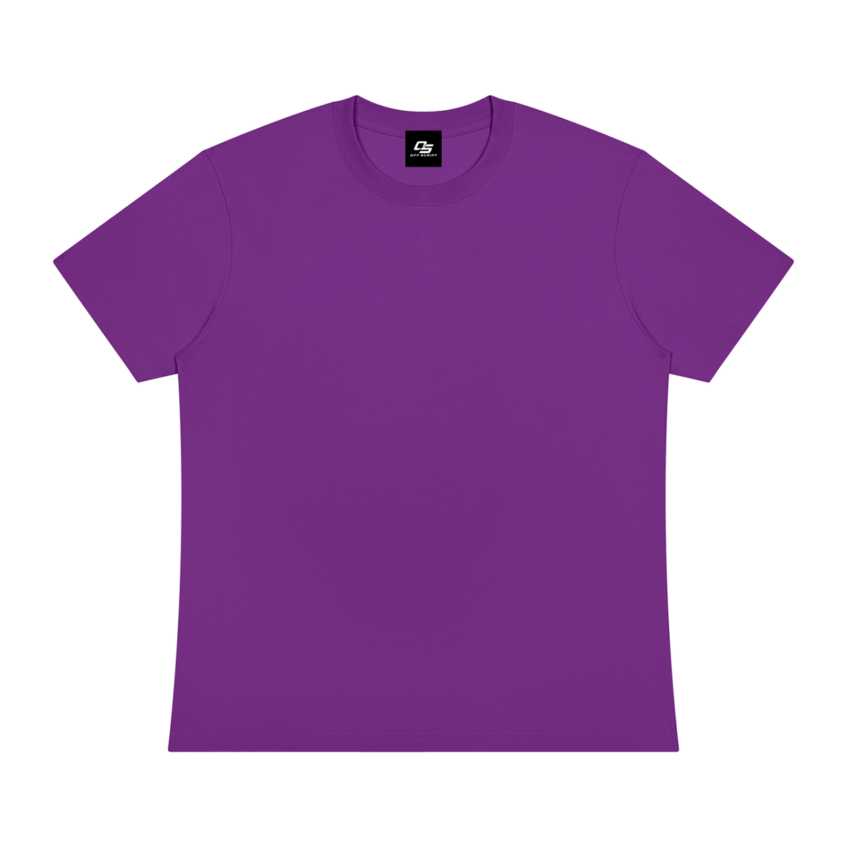 Off Script Sorona Crewneck T-Shirt - Purple front view