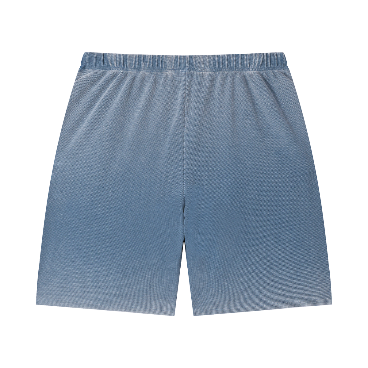 Unisex Vintage Wash Waffle Raw Hem Shorts