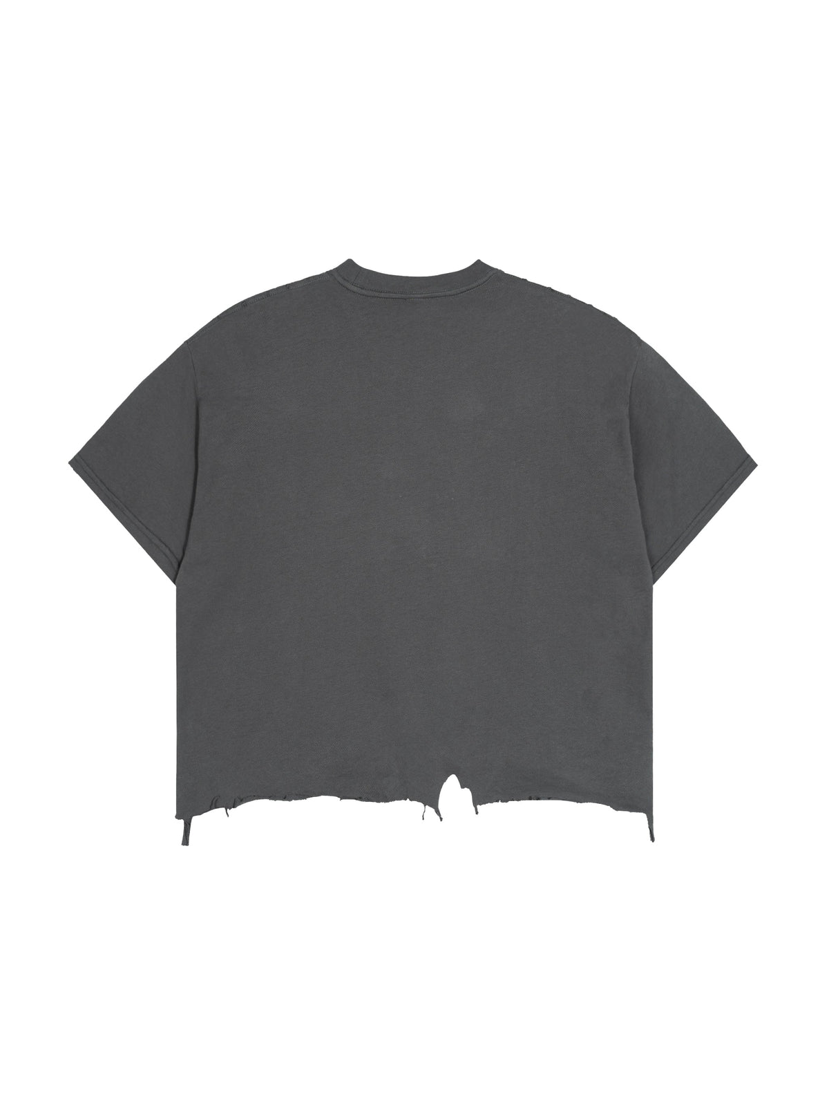 Unisex Vintage-Wash Boxy Distressed-Hem T-Shirt gallery view