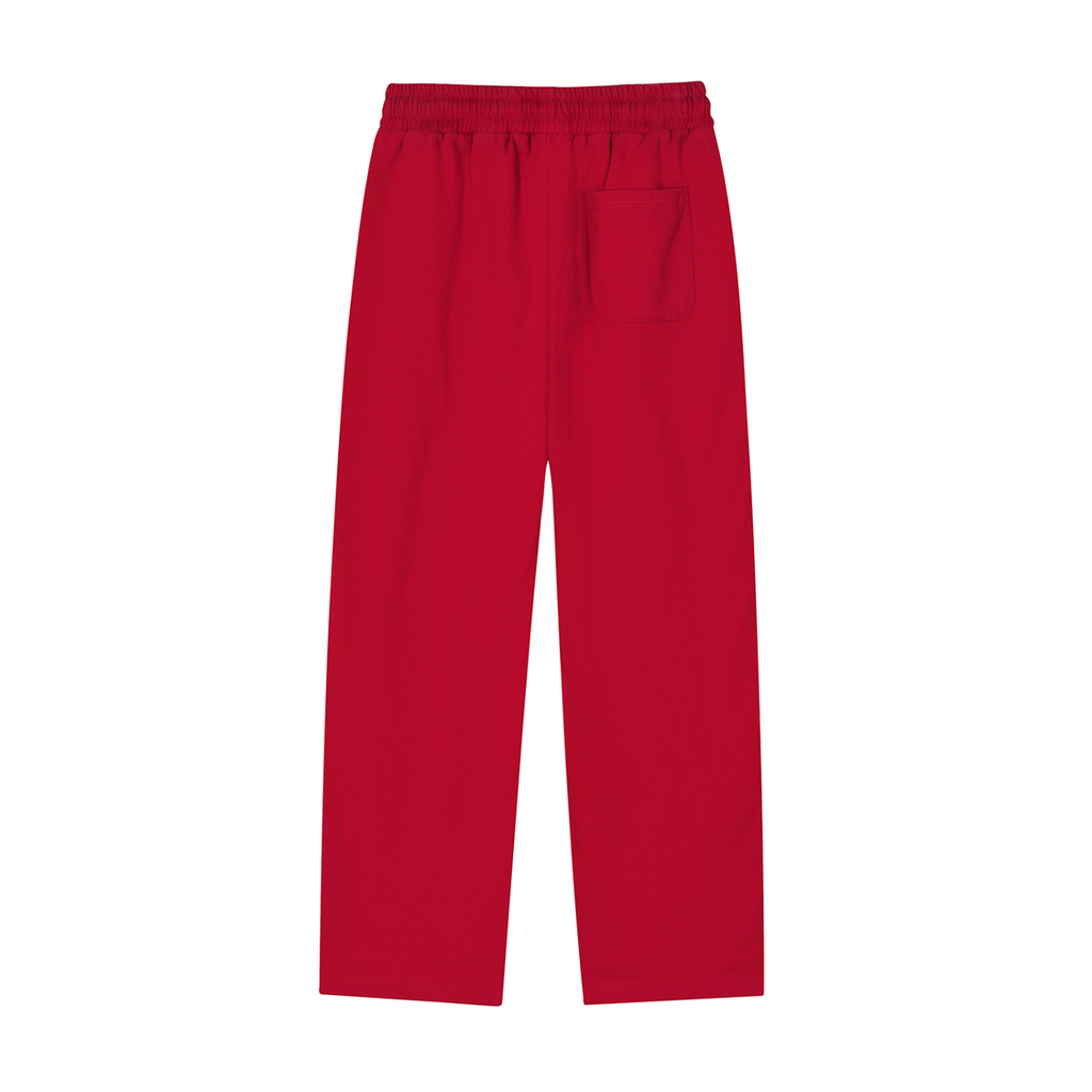 Reflective Stripe Straight-Leg Sweatpants