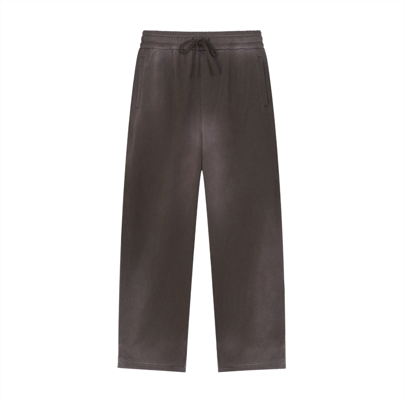 Sun Fade Raw-Edge Straight-Leg Sweatpants