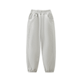 Essential Kids’ Fleece Jogger Sweatpants in Flower Grey — front view