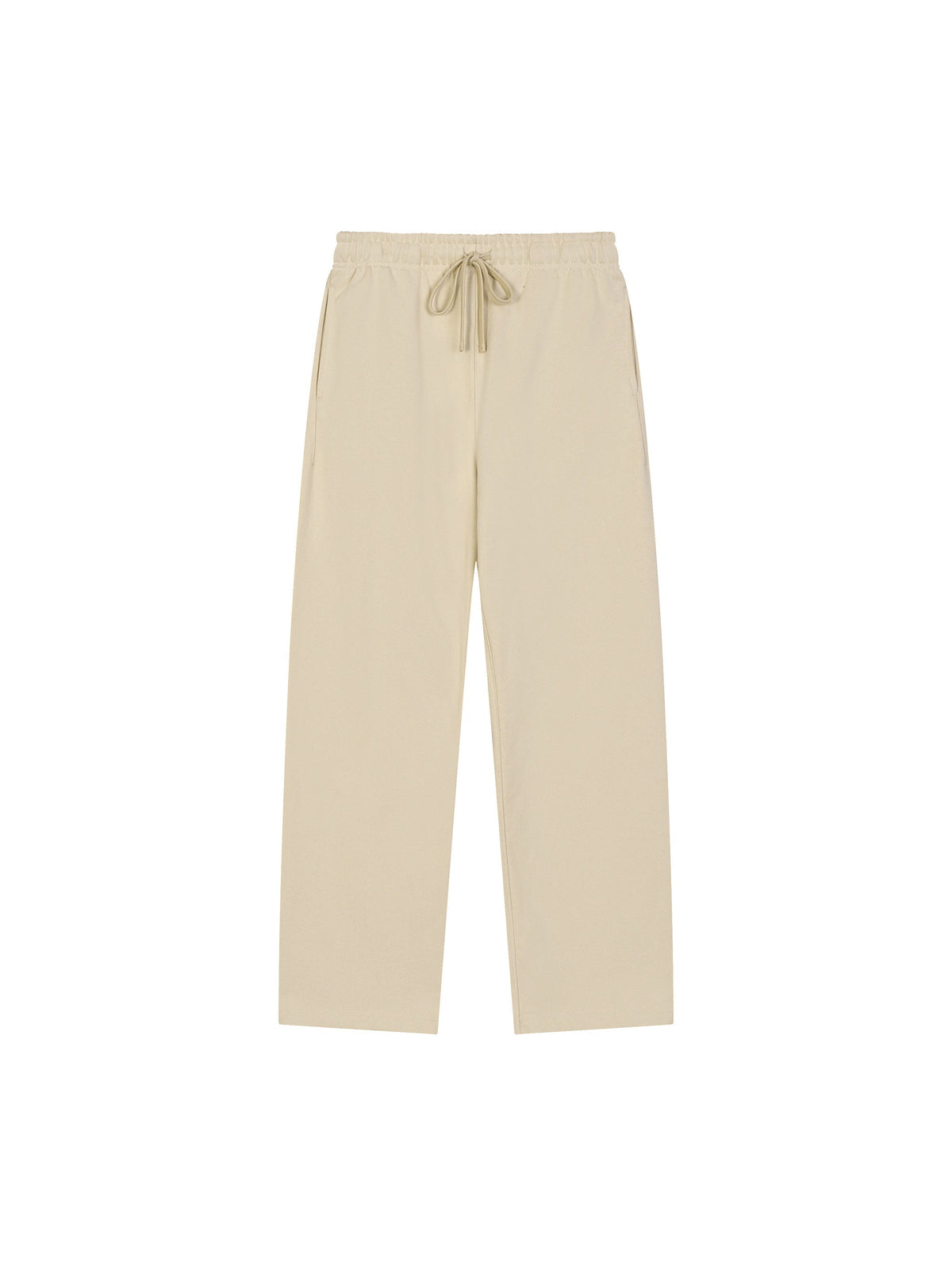Solid Colour Straight-Leg Sweatpants