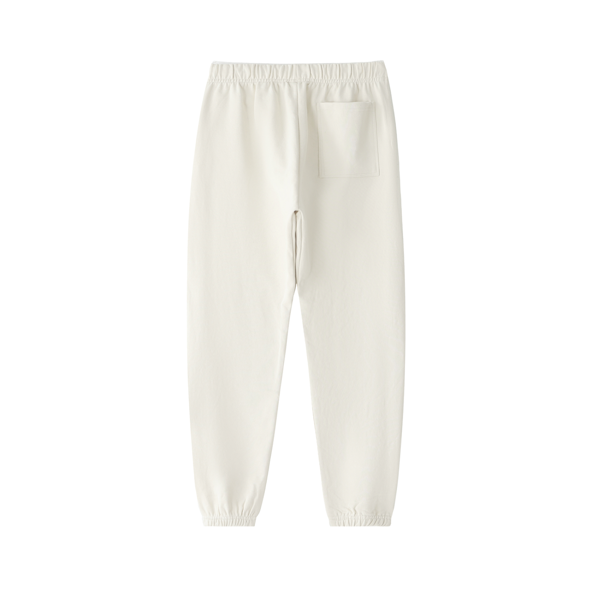 Unisex Essential Heavyweight Cotton Sweatpants – Apricot back view