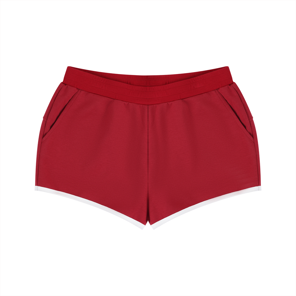 Women’s Retro Contrast Binding Shorts