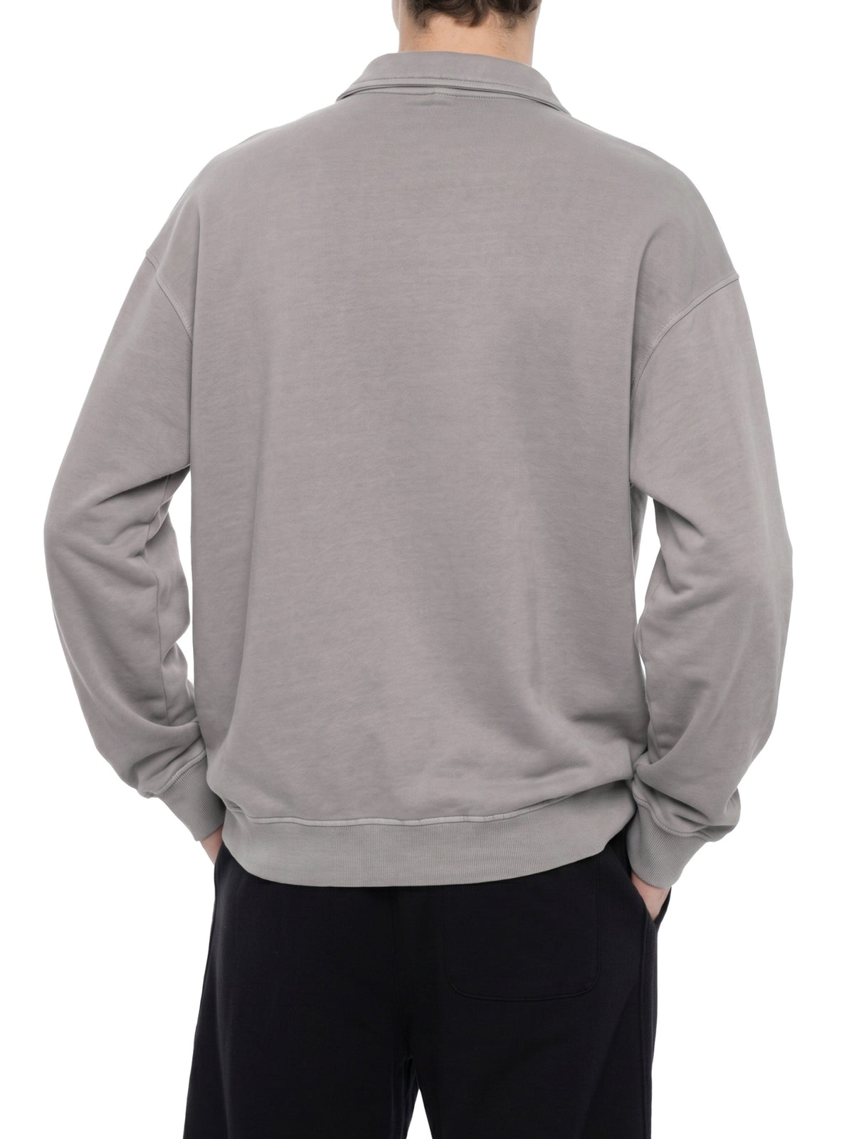 Unisex Vintage Wash Collared Sweatshirt