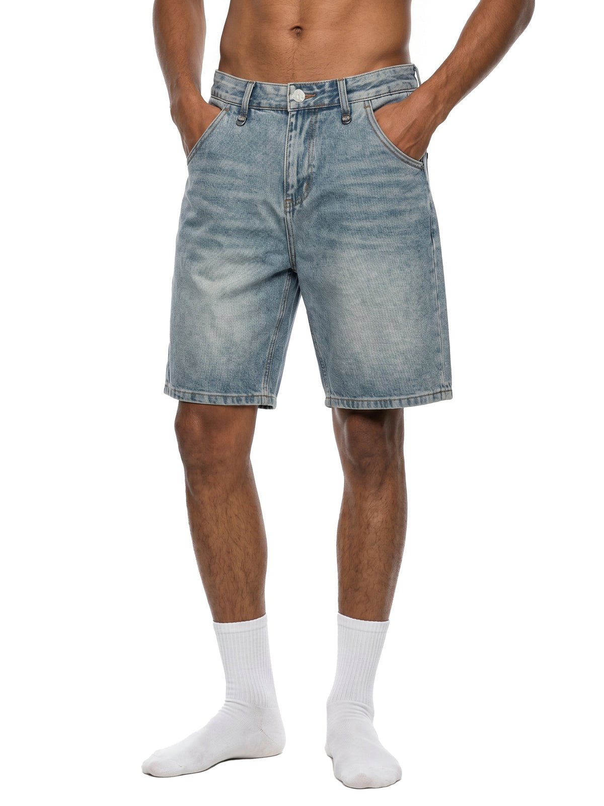 Men’s Vintage Wash Denim Shorts