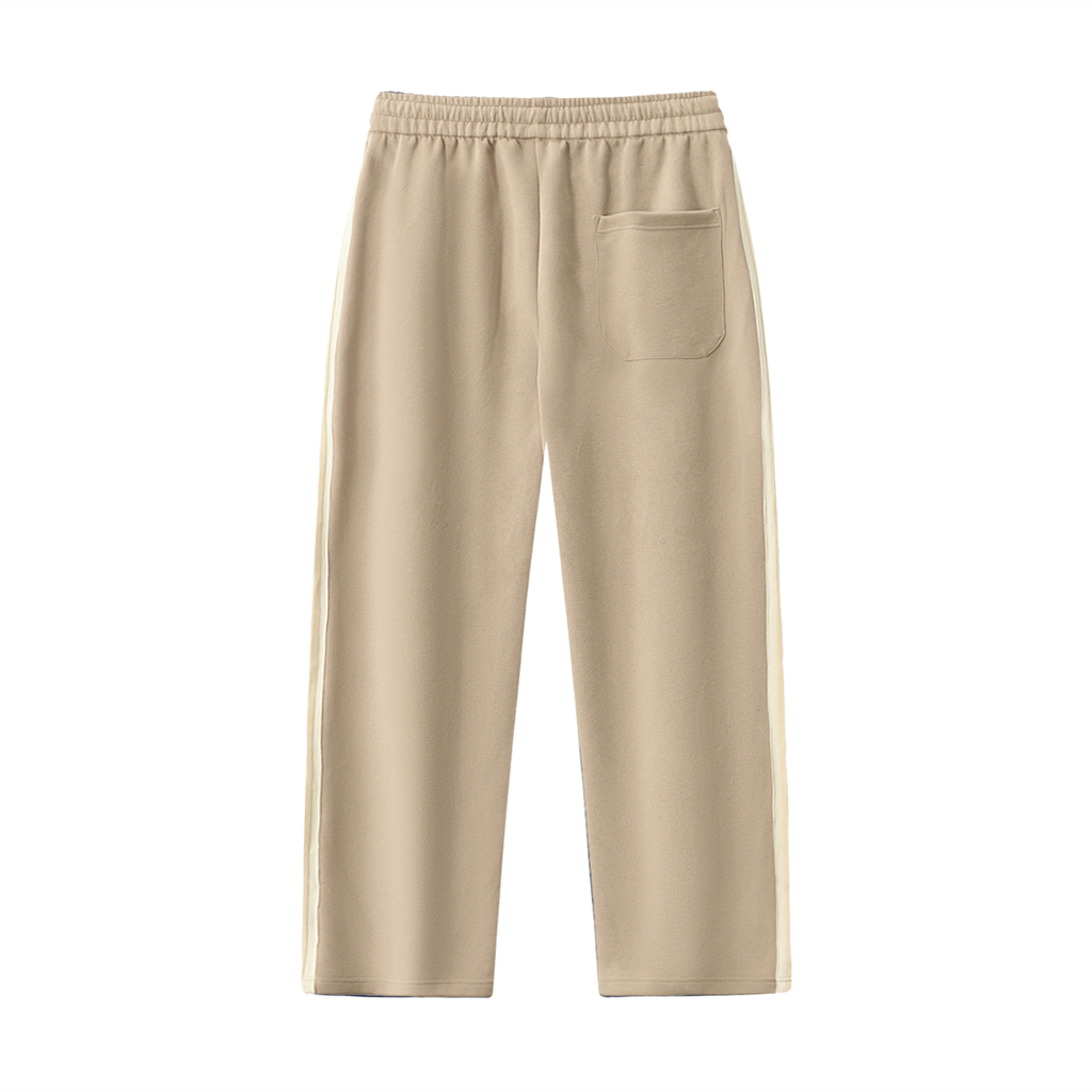 Contrast Side-Stripe Straight-Leg Pants V2