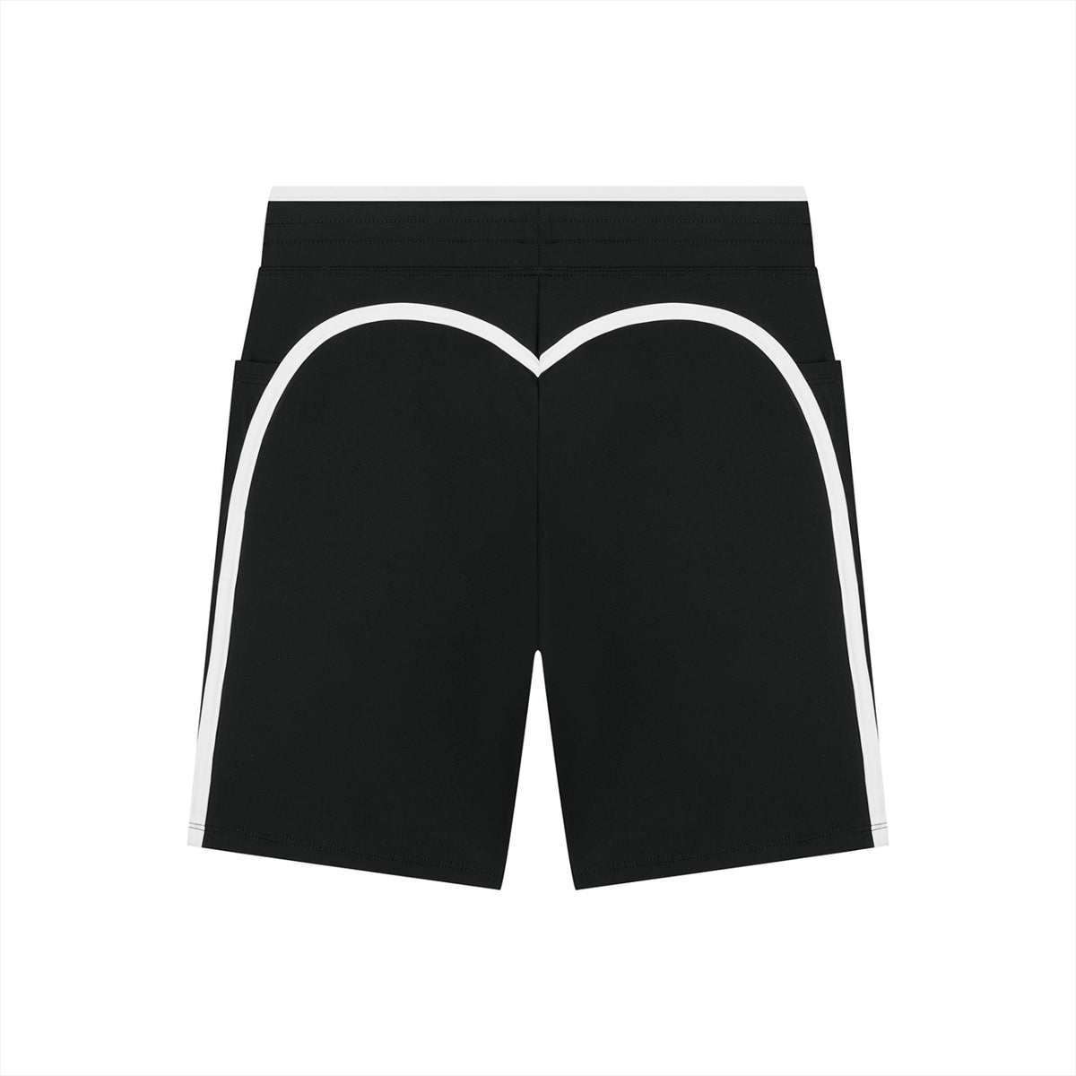 Off Script Women’s High-Rise Contrast-Trim Yoga Shorts