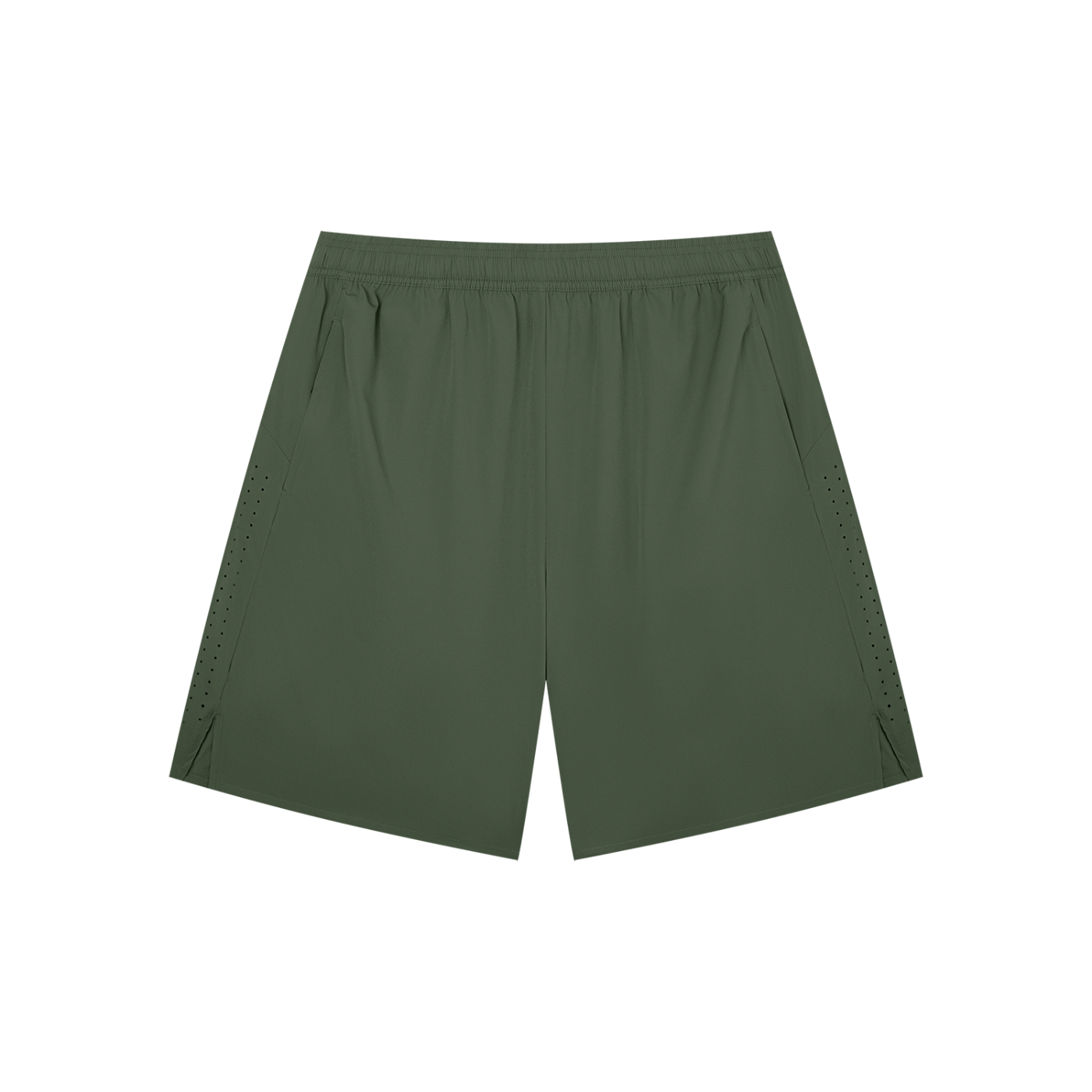 Men’s Regular Fit Performance Shorts — Army Green front