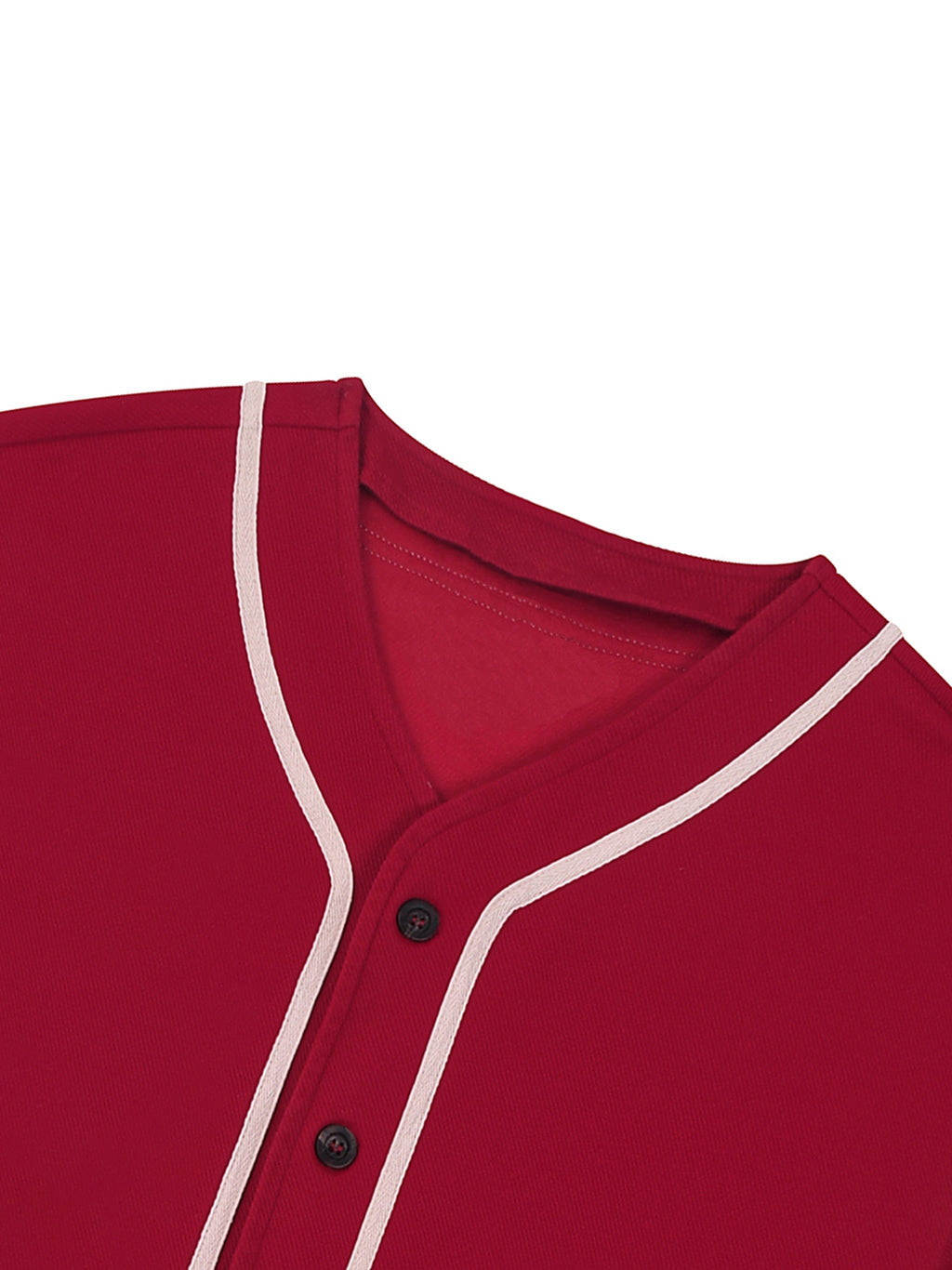 Unisex Contrast Piped Button-Up Jersey gallery view