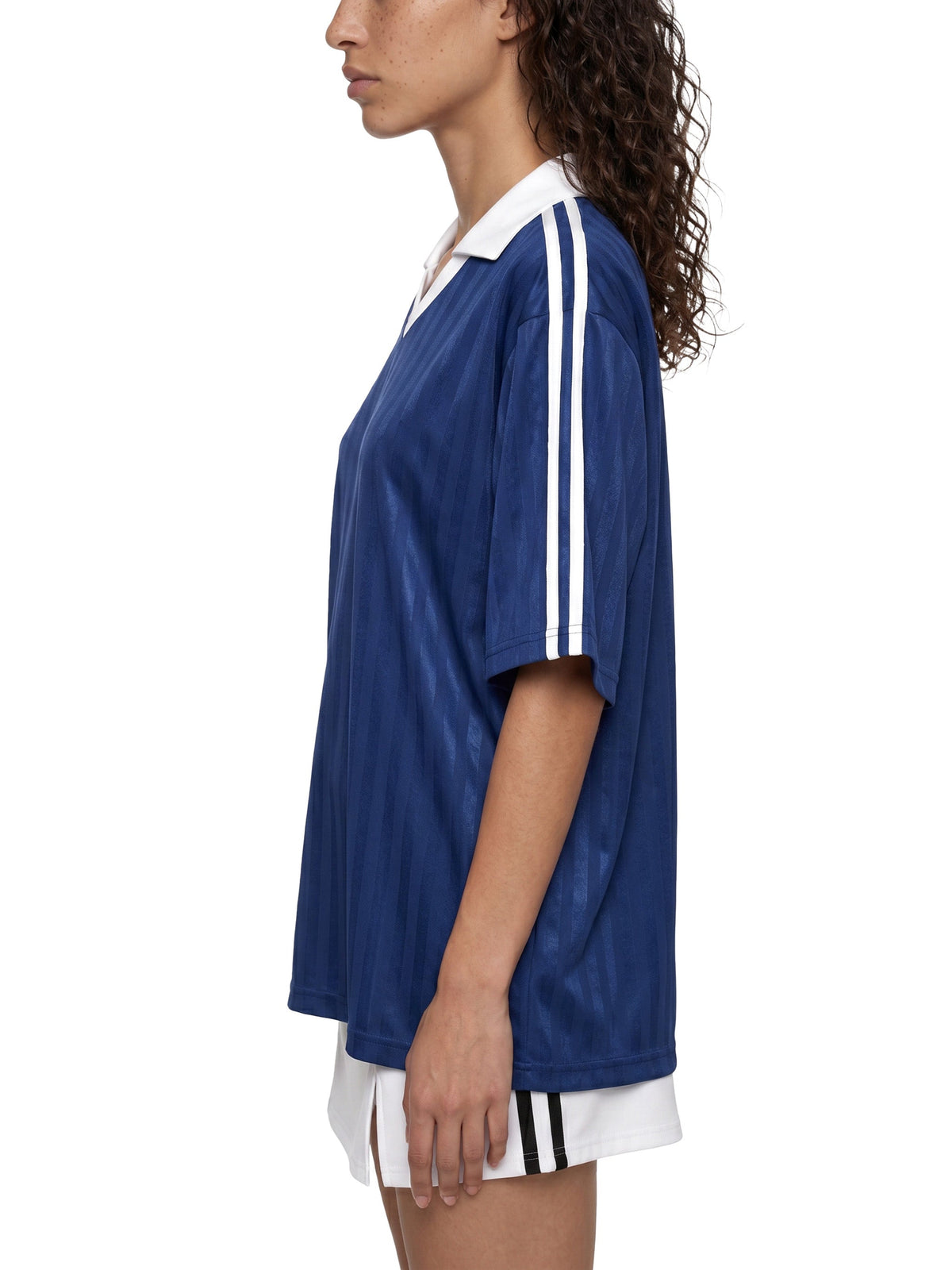 Unisex Contrast-Collar Striped Soccer Jersey gallery view