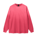 Pink Gradient Washed Long Sleeve T-Shirt front view