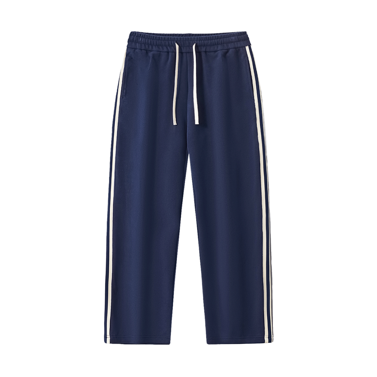Contrast Side-Stripe Straight-Leg Pants V2