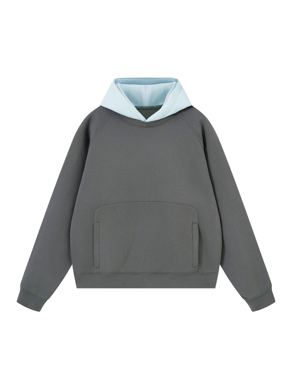 Unisex Fleece Raglan Color Block Hoodie