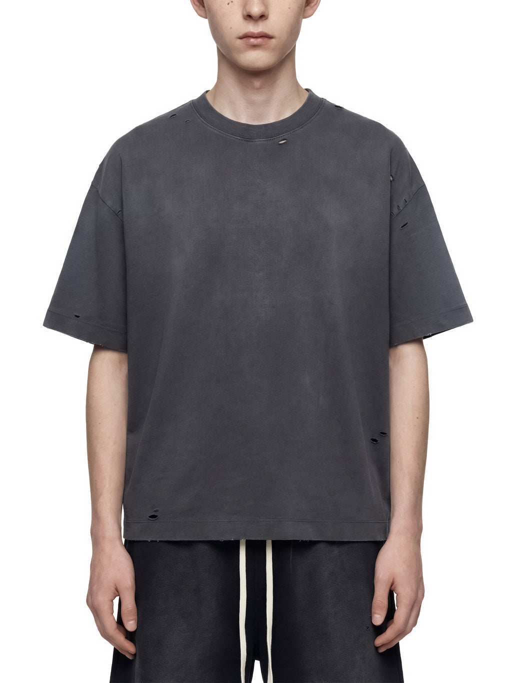 Vintage Washed Distressed Boxy Oversized T-Shirt