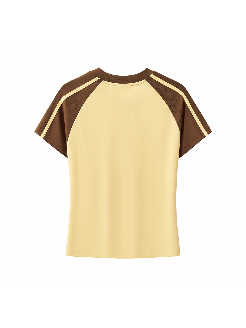 Contrast Stripes Bodycon Raglan Sleeve T-Shirt