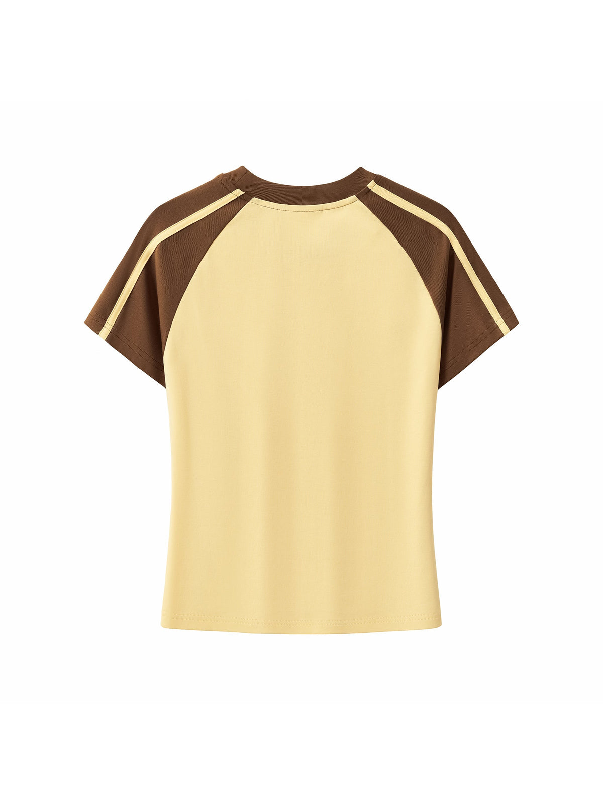 Contrast Stripes Bodycon Raglan Sleeve T-Shirt
