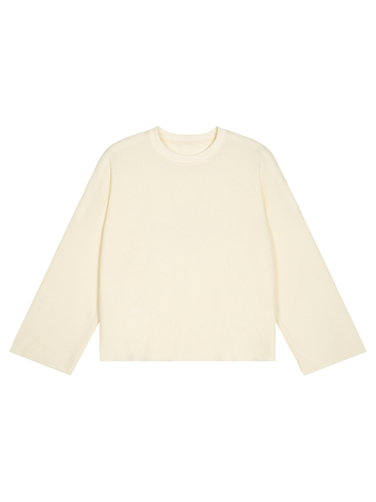 Unisex Waffle Raw Edge T-Shirt