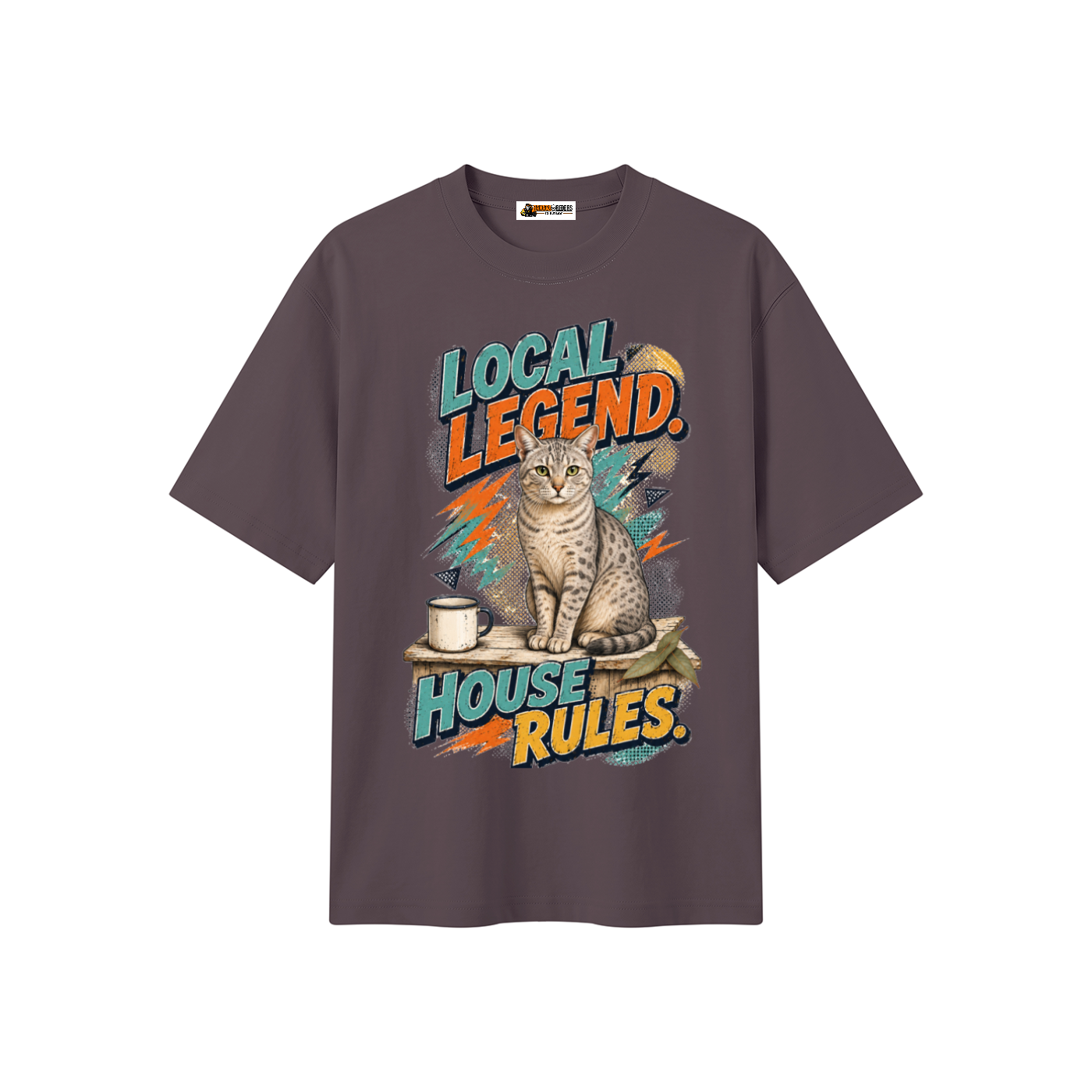 Local Legend House Rules Unisex Heavyweight Oversized T-Shirt