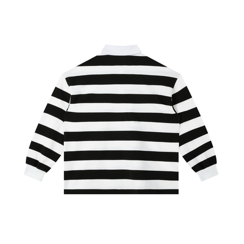 Color Block Stripe Polo Shirt