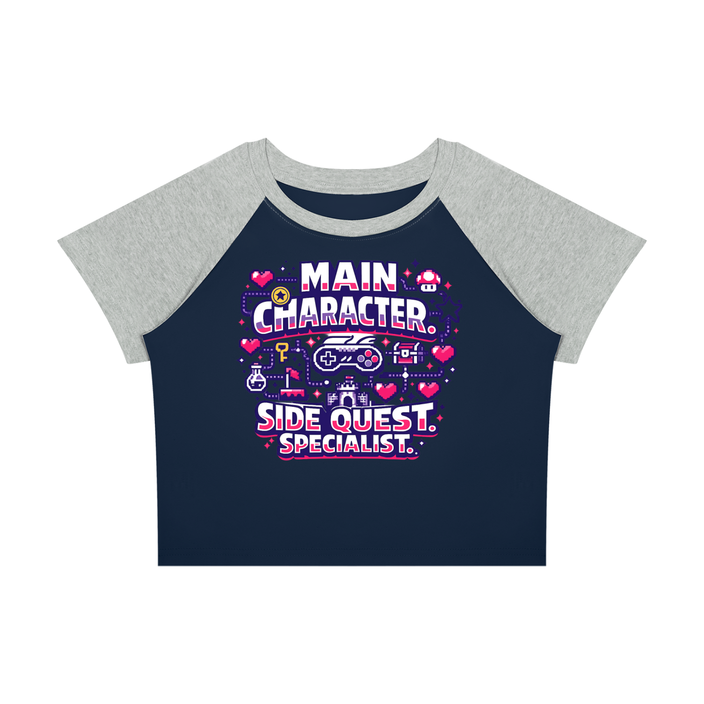 Side Quest Specialist Women’s Raglan Colour Block Baby T-Shirt