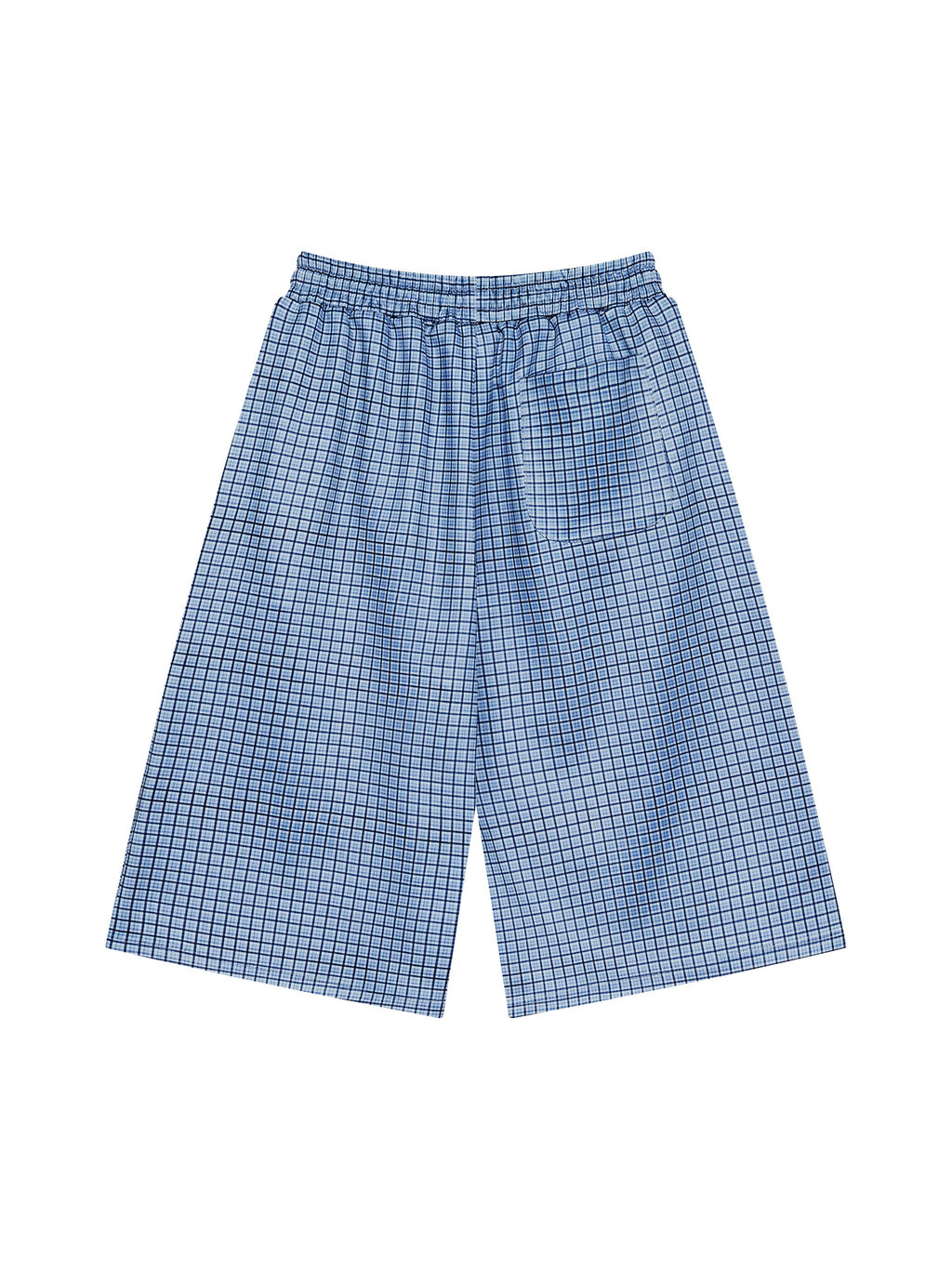 Unisex Plaid Drawstring Shorts