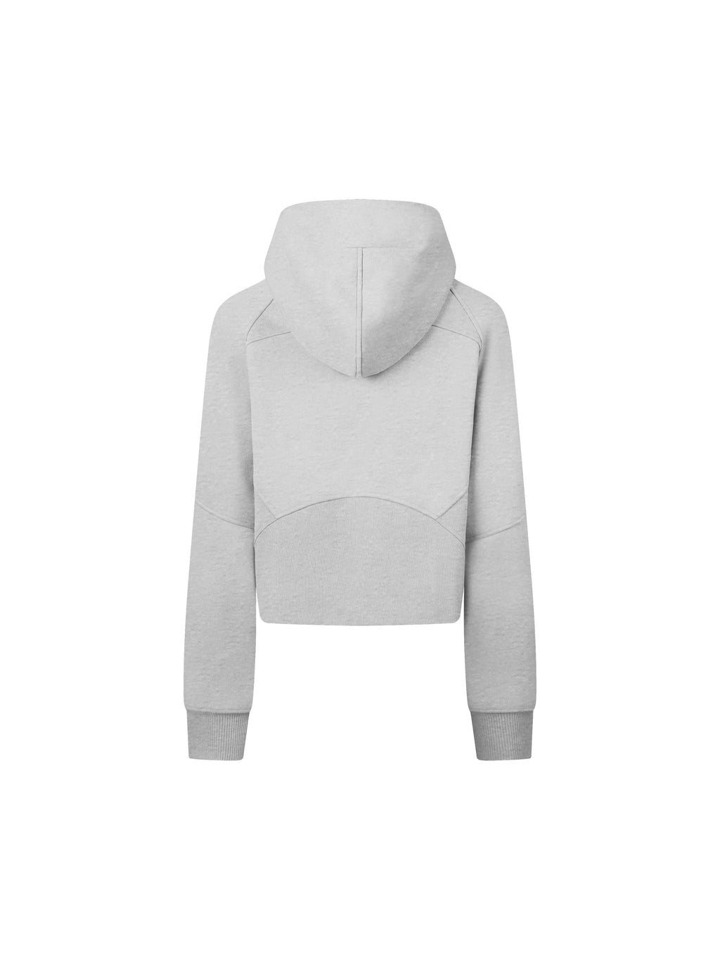 Cropped Zip-Through Hoodie