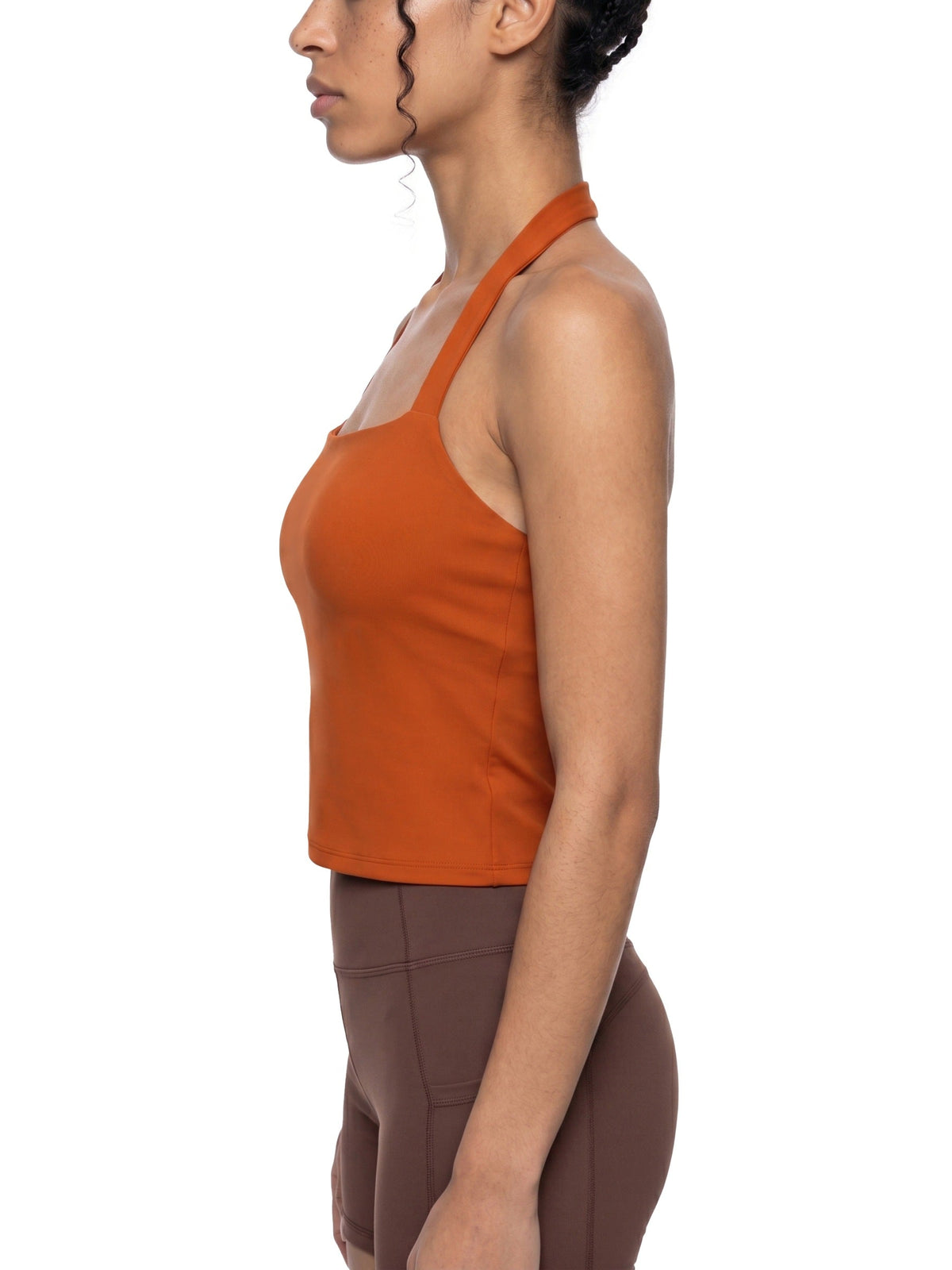 Women's Halter Crop Sports Bra