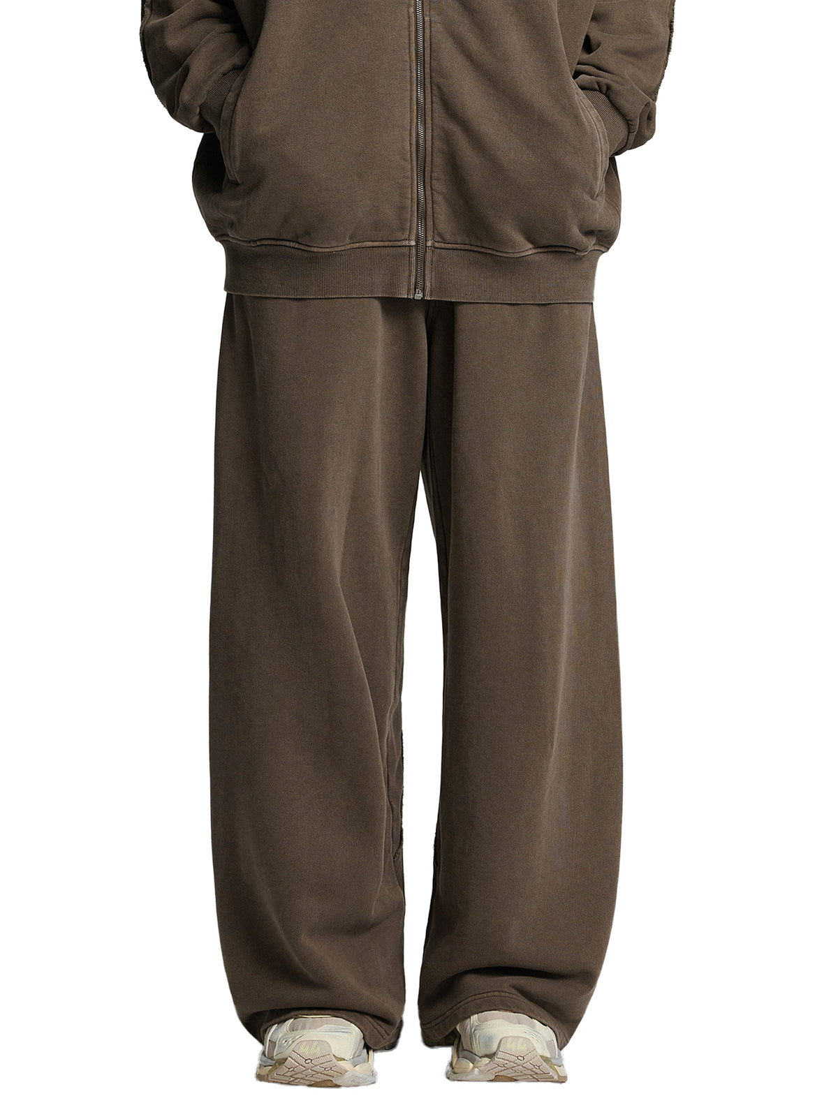 Snow Washed Tape Raw-Edge Sweatpants