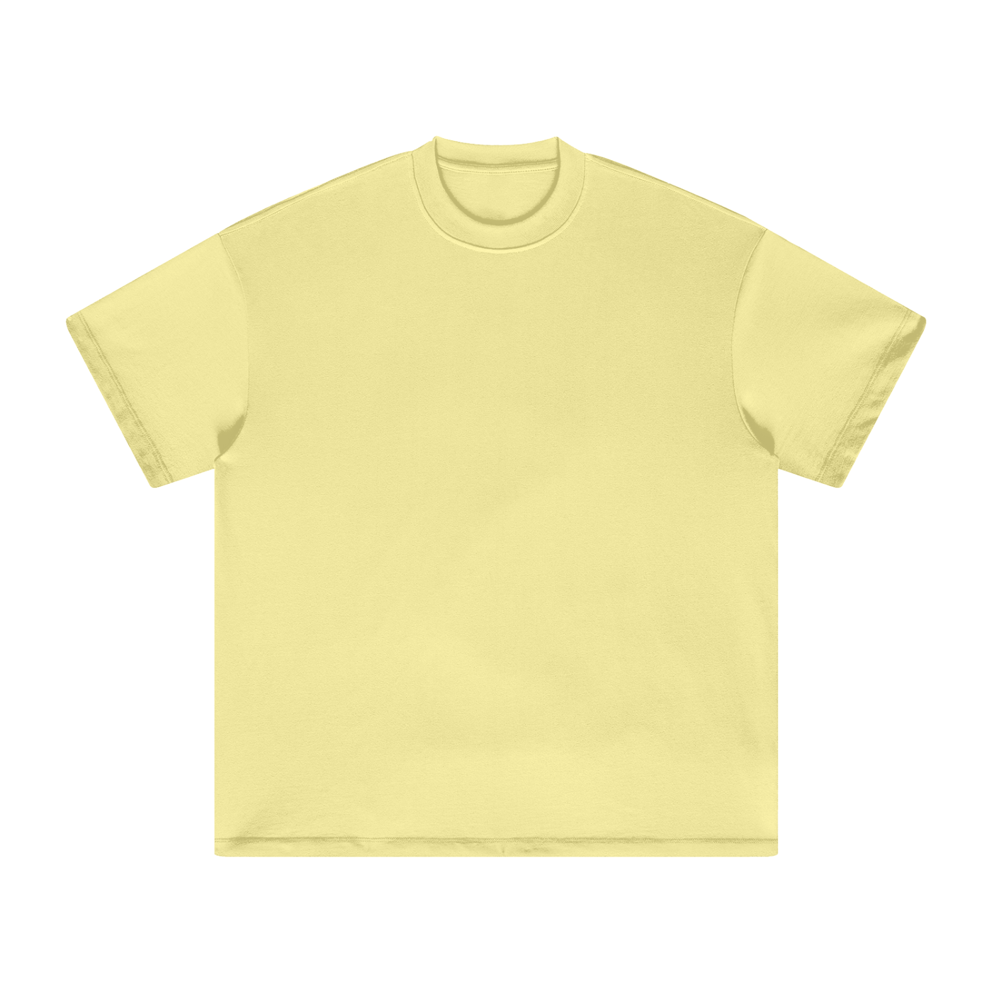 Heavyweight Earth-Tone T-Shirt in Yellow — front view