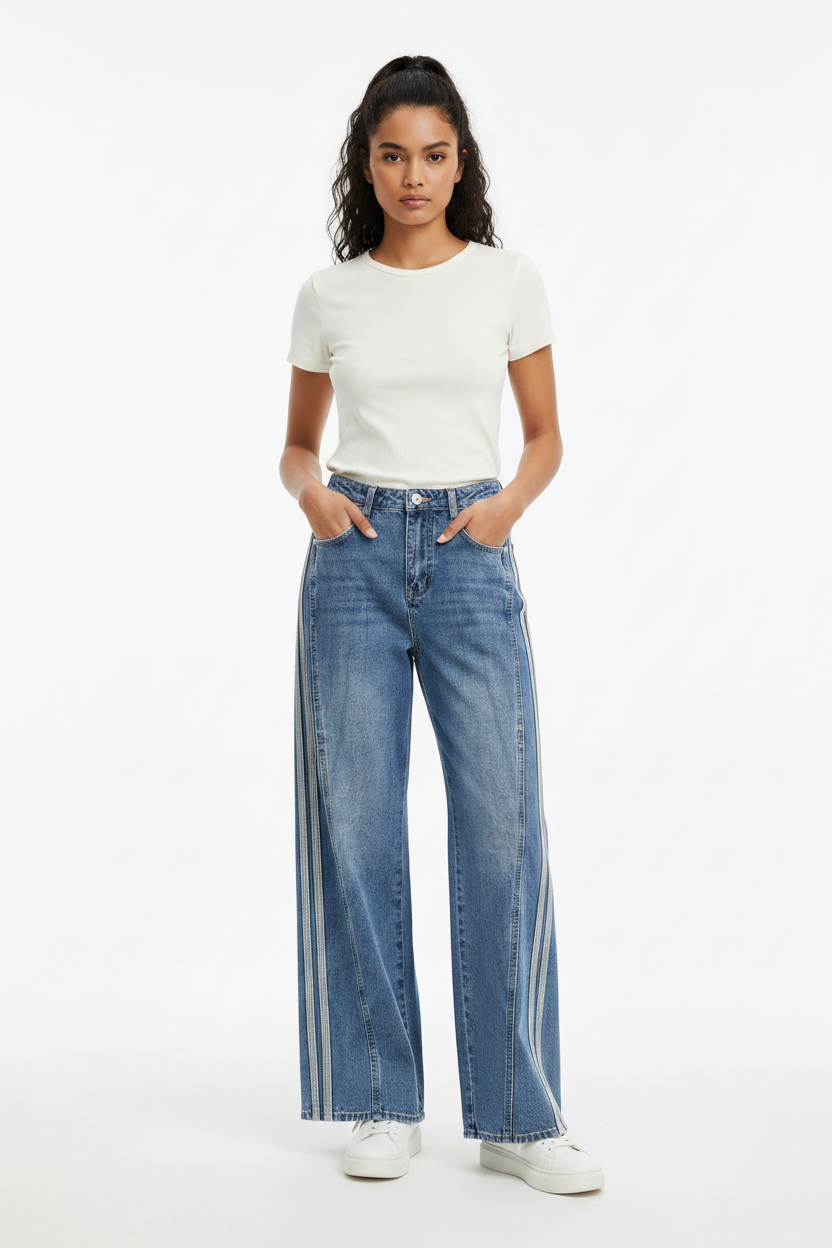 Women’s Western Wide Leg Denim Jeans