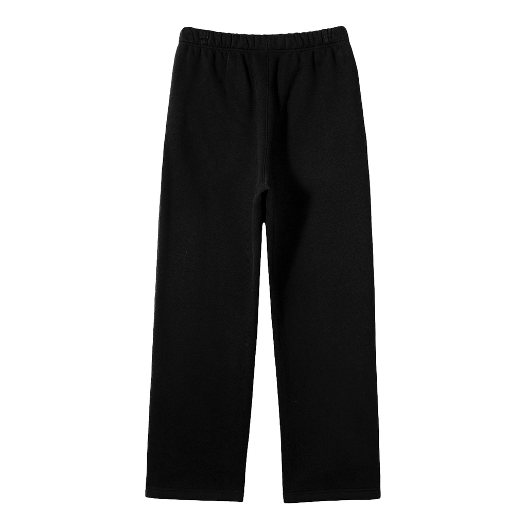 Unisex Solid Colour Fleece Straight-Leg Pants