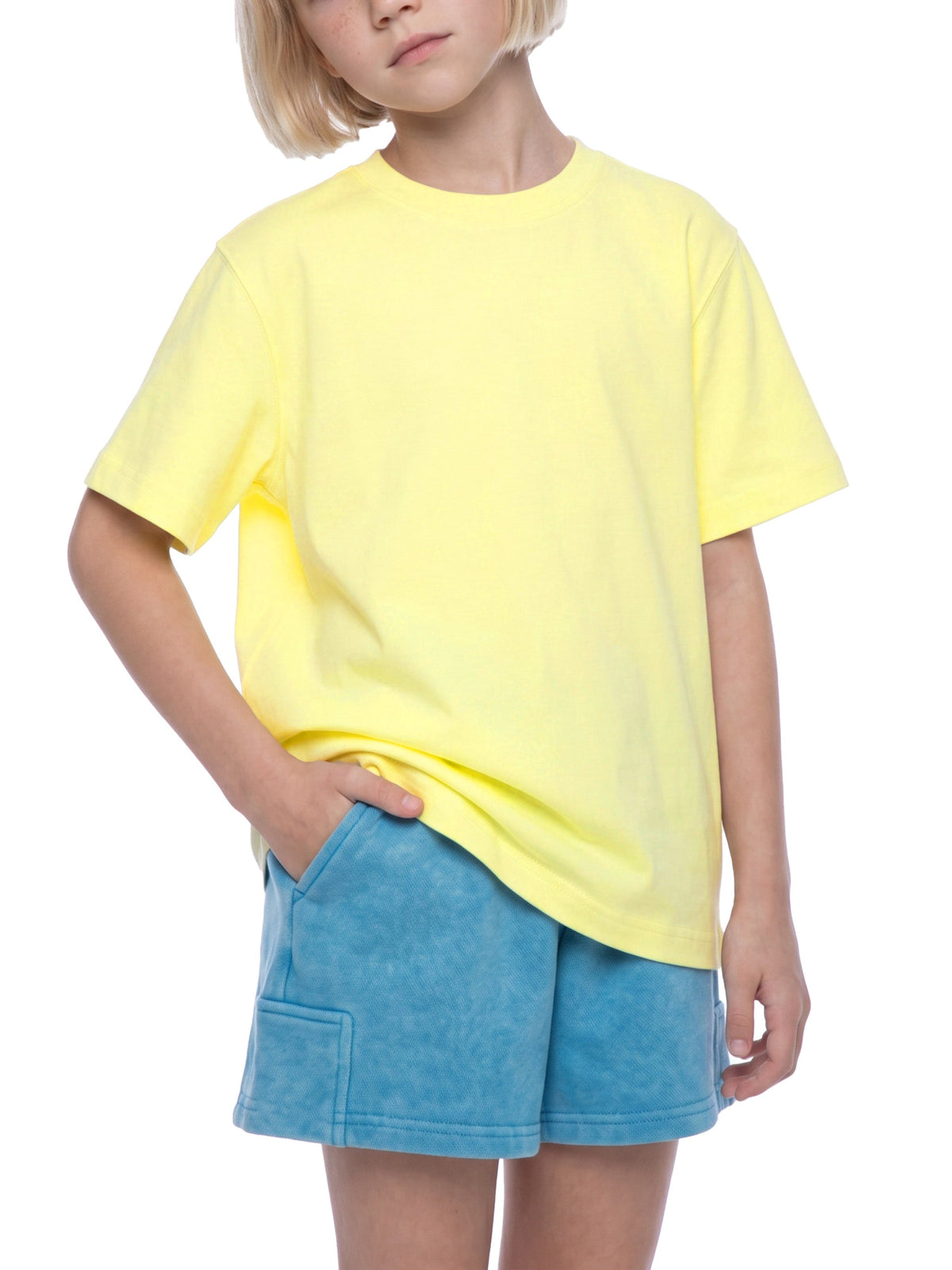 Kids' Solid Crewneck T-Shirt