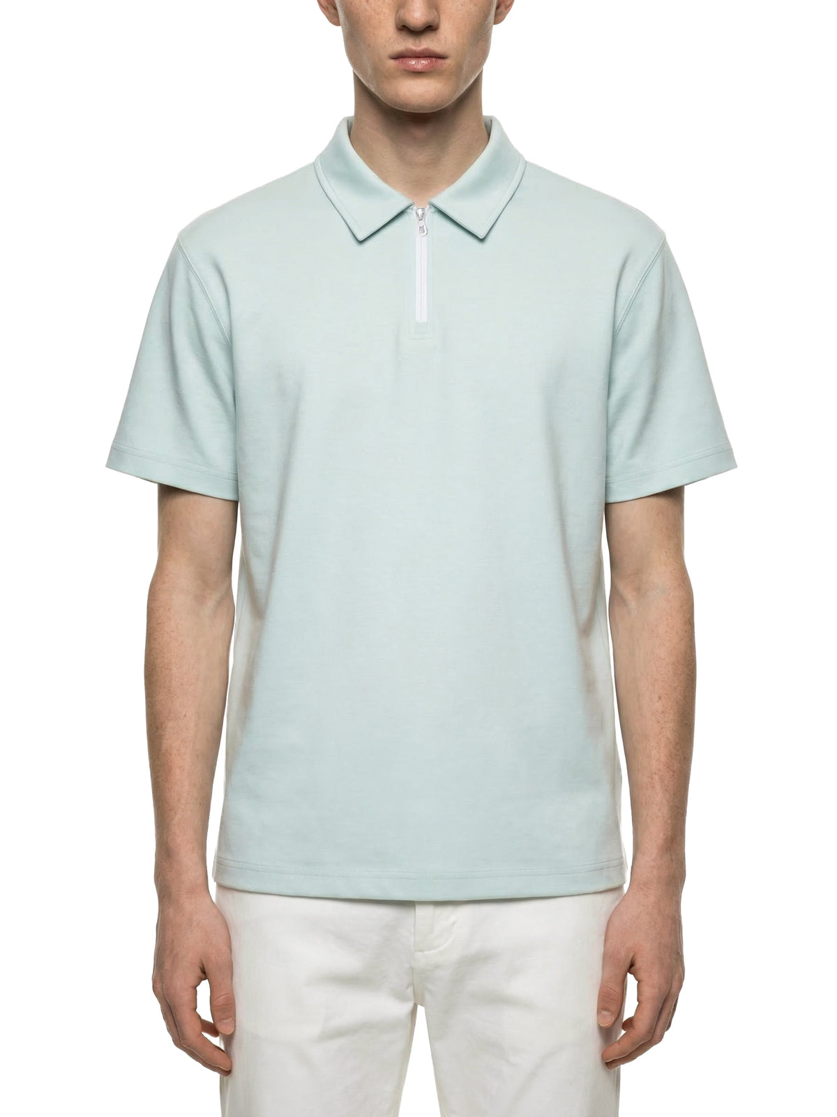 Unisex Quarter-Zip Polo Shirt